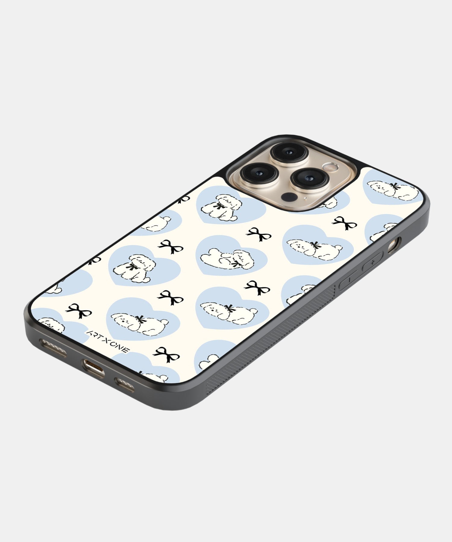 Bowtie Poodle Mobile Back Cover