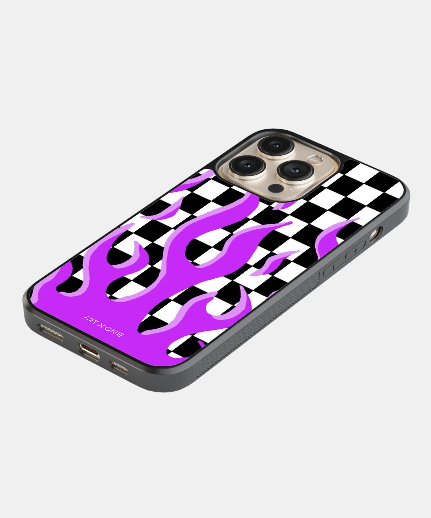 Checkered Purple Flame