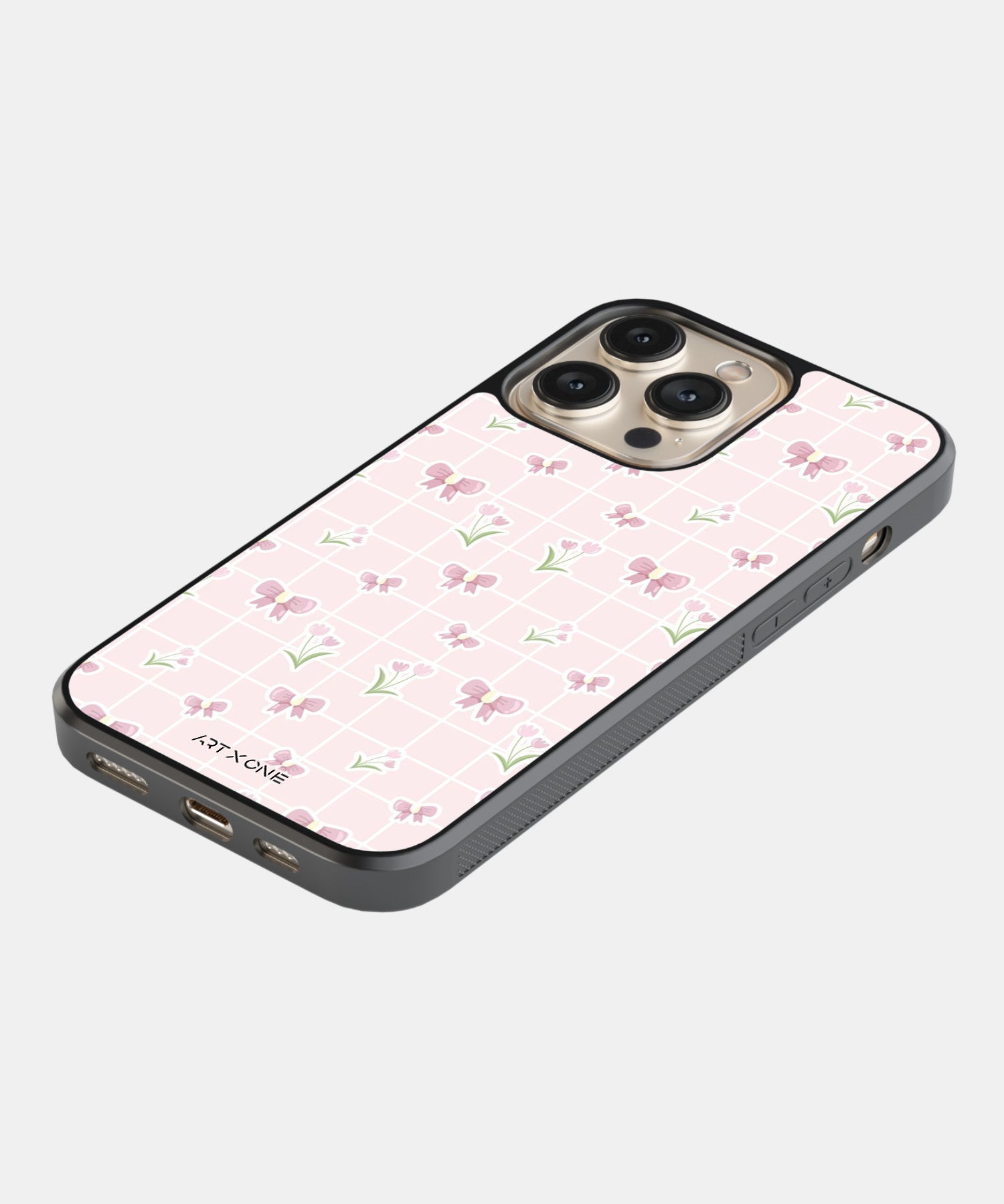 Spring Bow Grid Mobile Back Cover