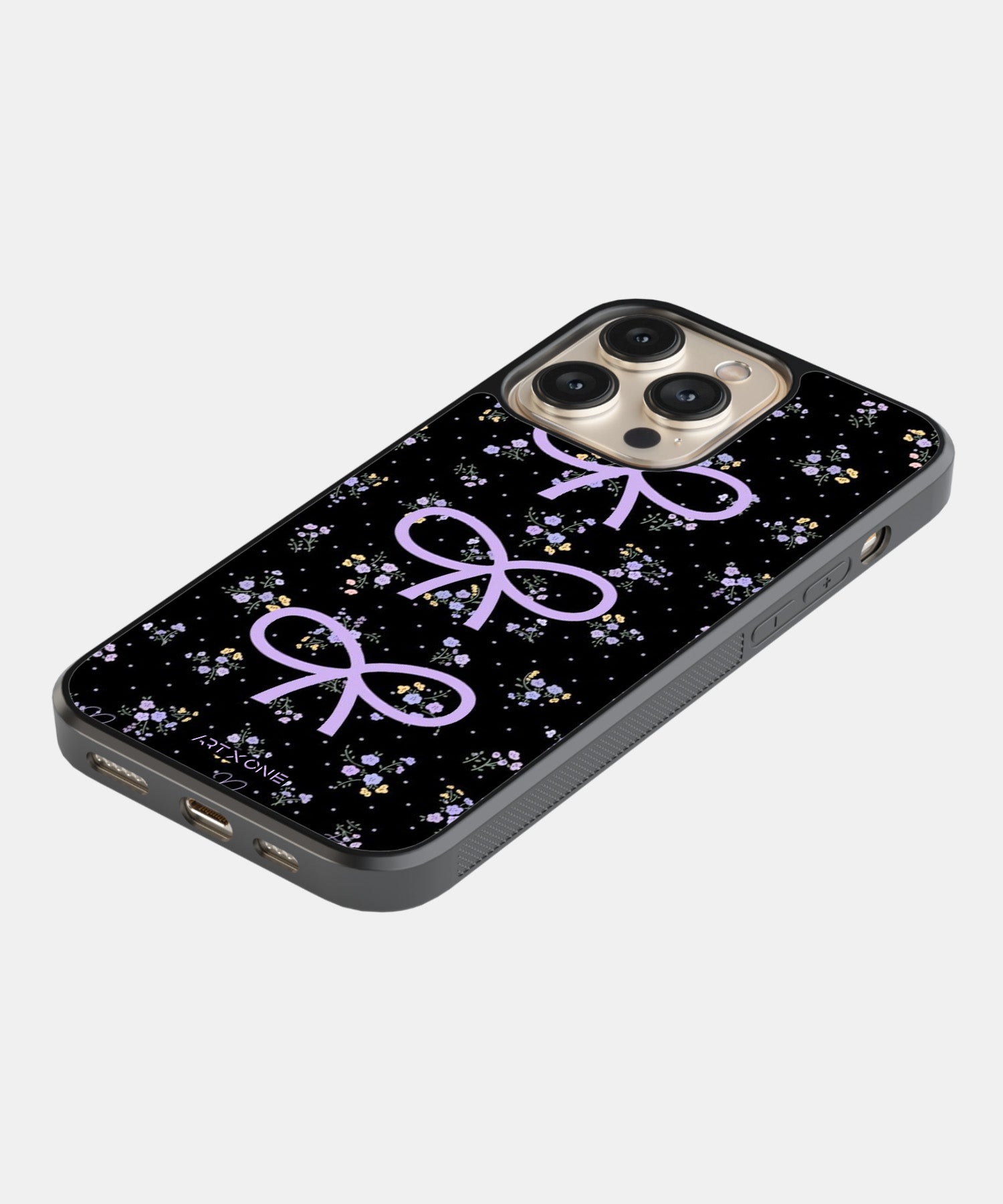 Midnight Bloom Bows Mobile Back Cover
