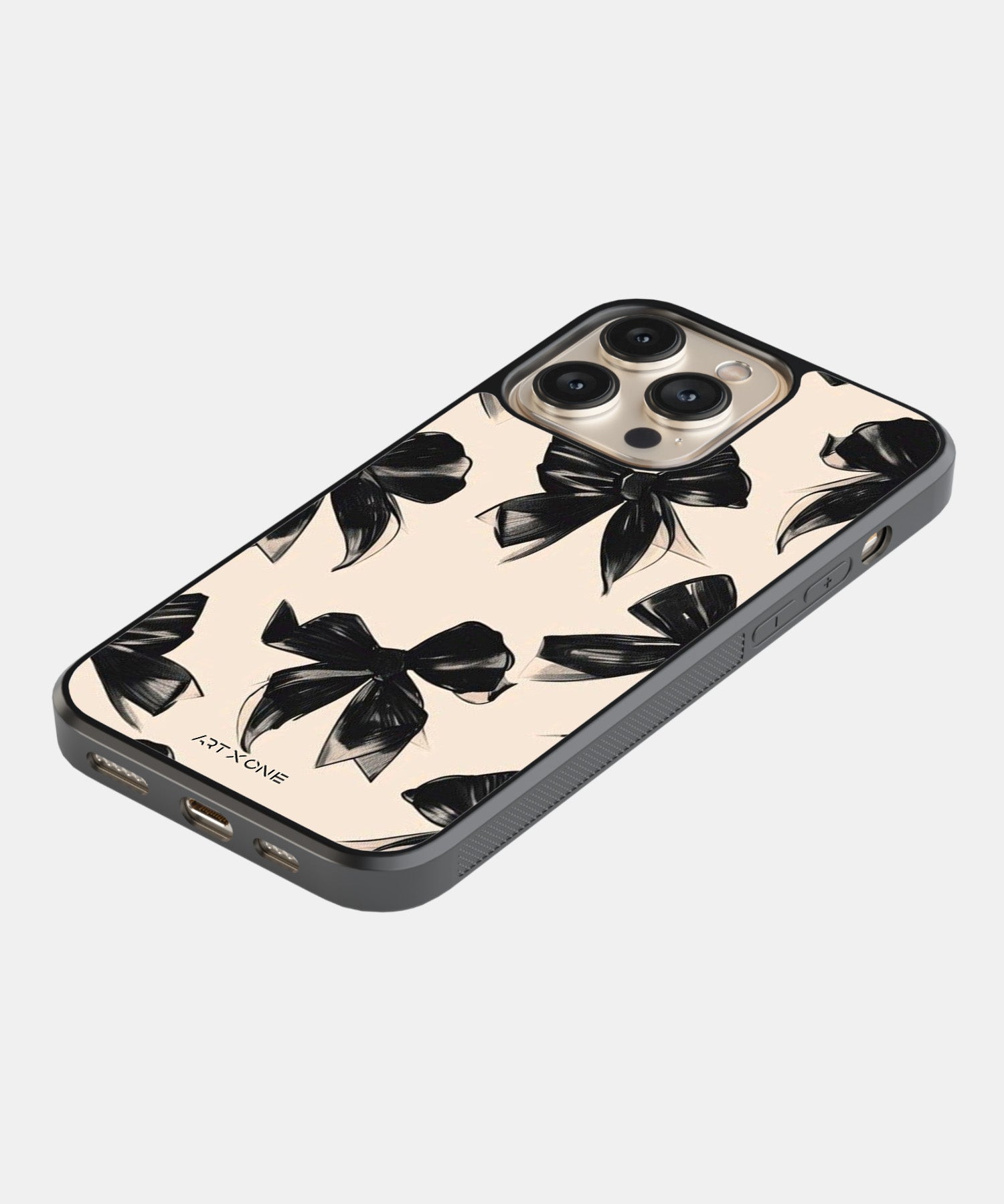 Vintage Noir Bow Mobile Back Cover