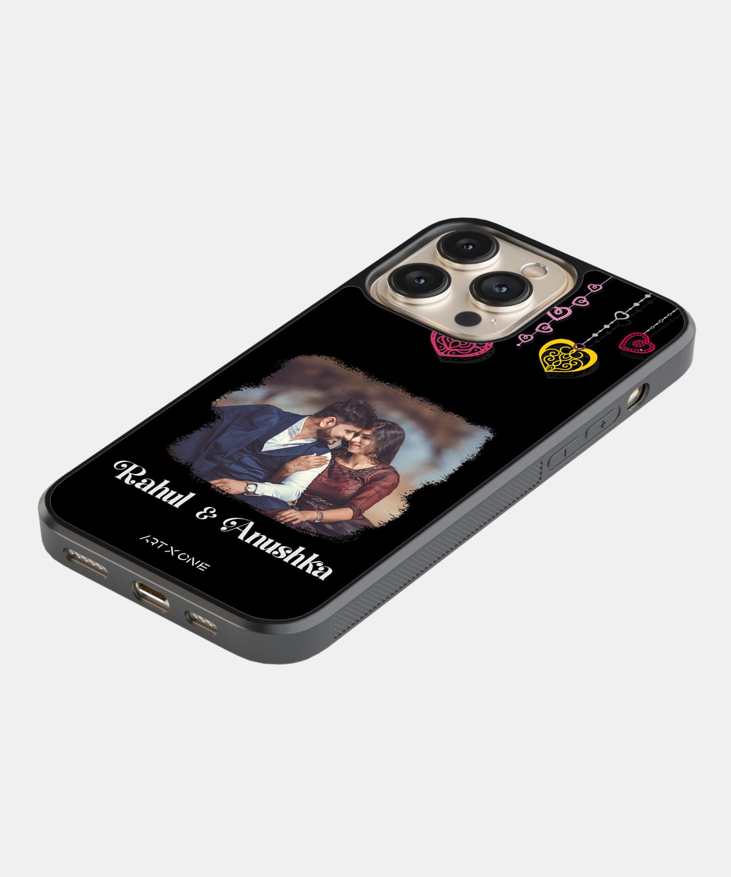 Custom Couple Photo & Names Mobile Back Cover