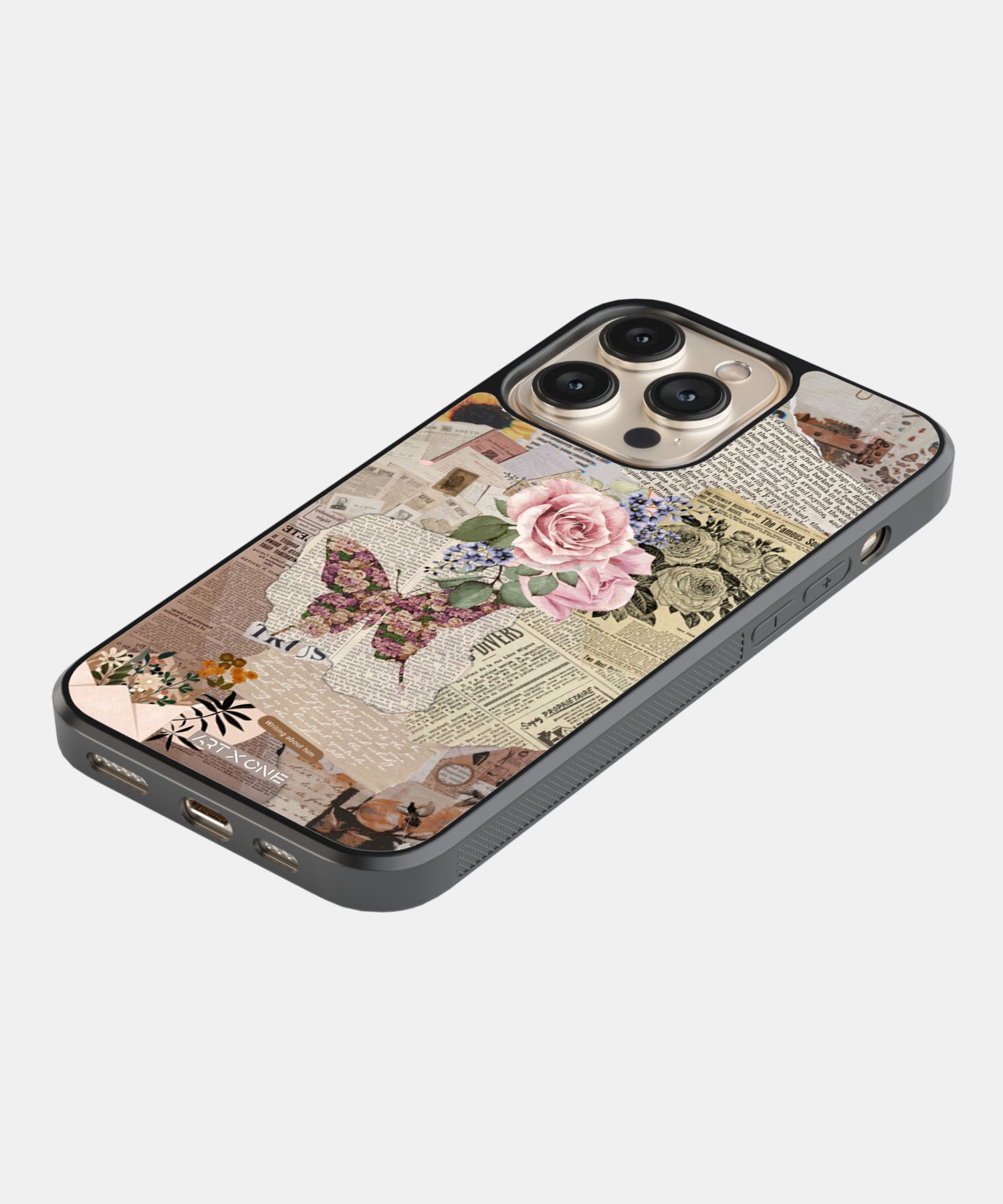 Flowers and Pages Mobile Back Cover