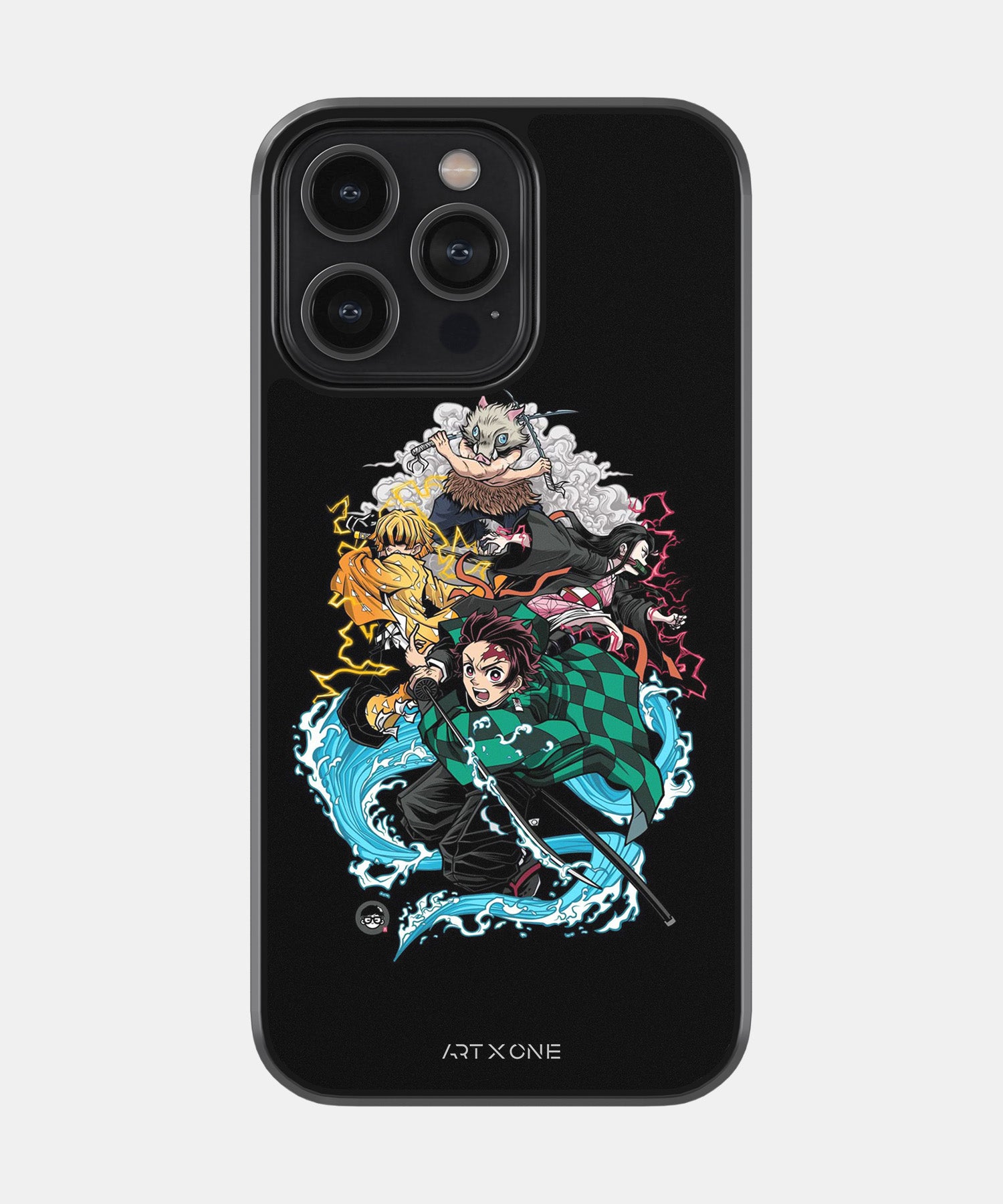 Black Demon Slayer Mobile Back Cover