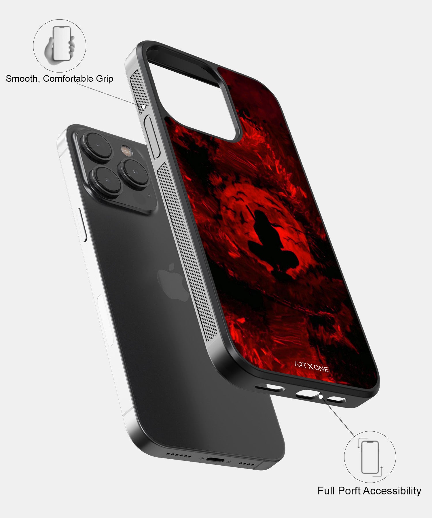 Sasuke Uchiha Red Moon Mobile Back Cover