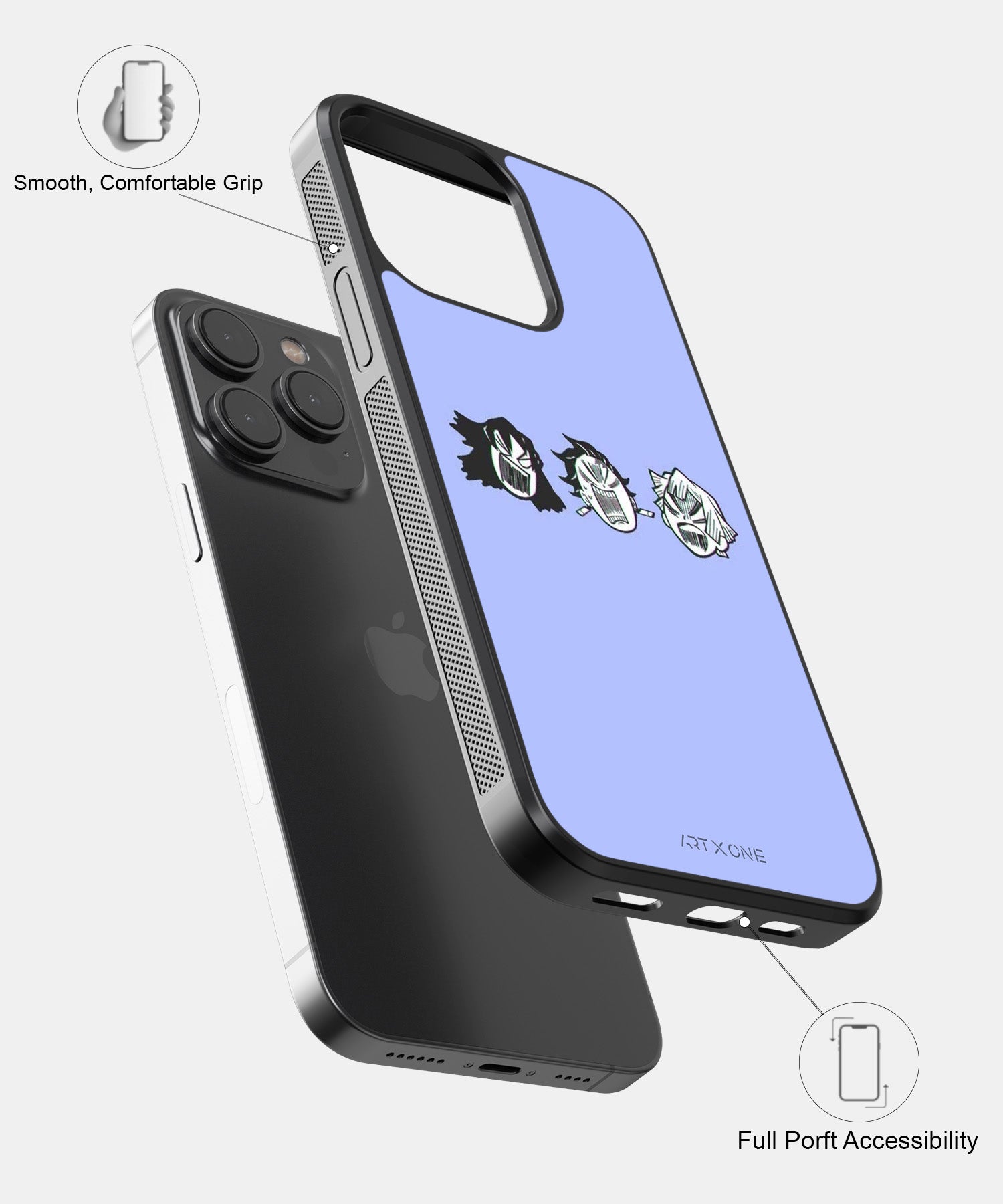 Cute Lavender Demon Slayer Mobile Back Cover