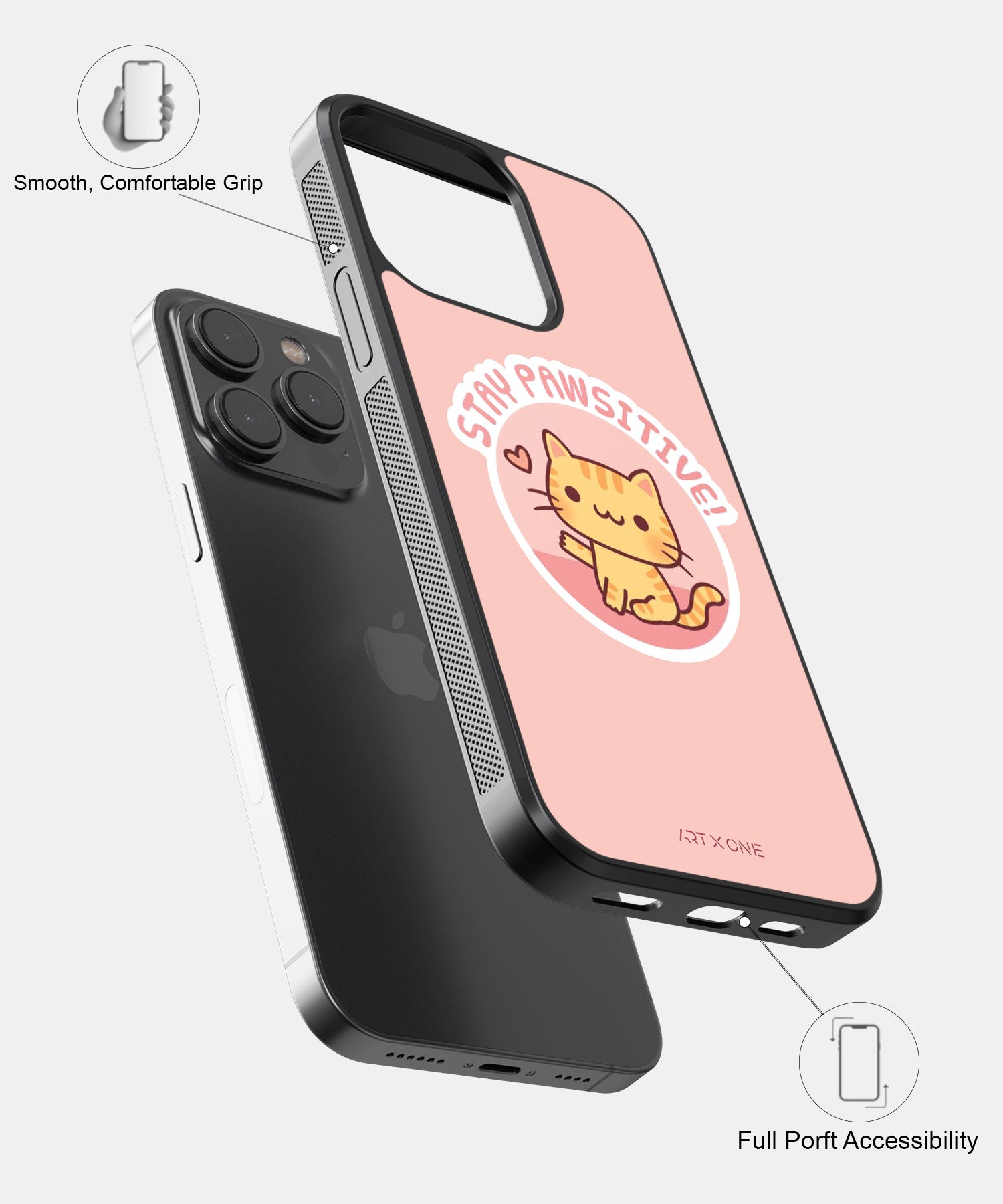 Stay Pawsitive! Mobile Back Cover
