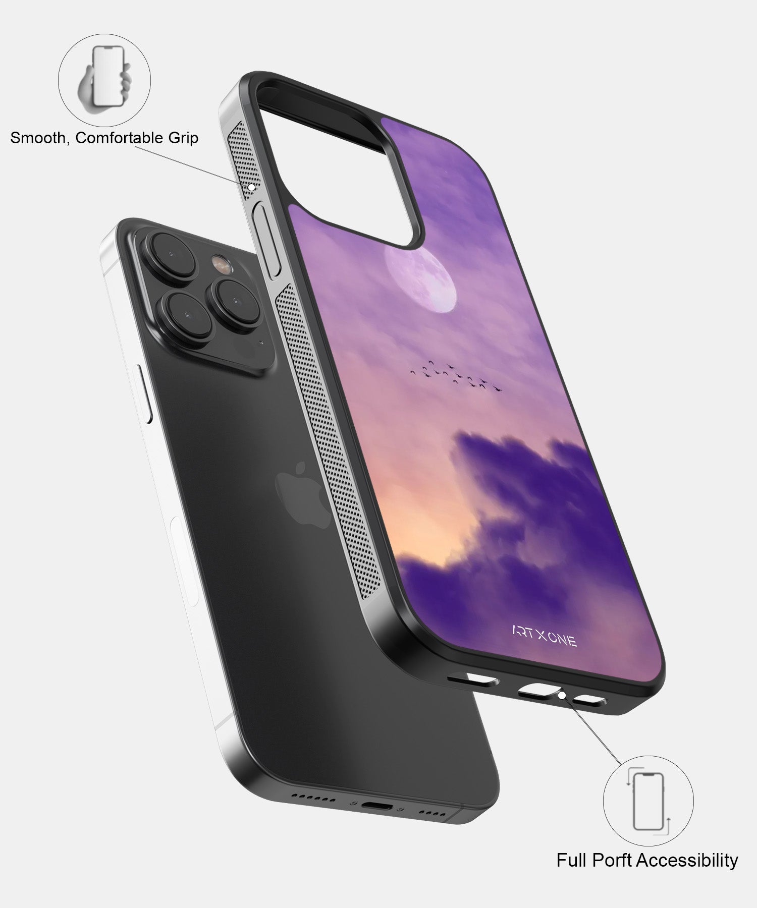 Purple Aesthetic Sky Mobile Back Cover