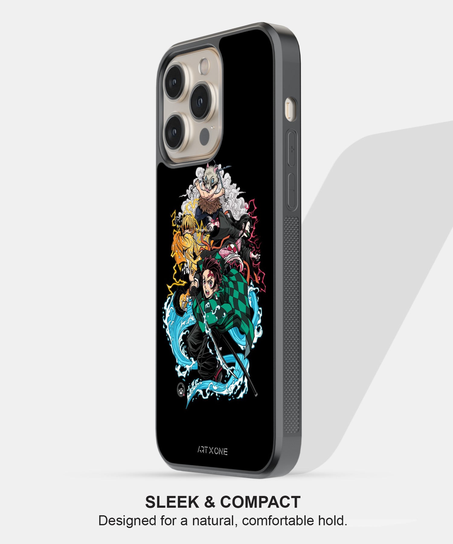 Black Demon Slayer Mobile Back Cover