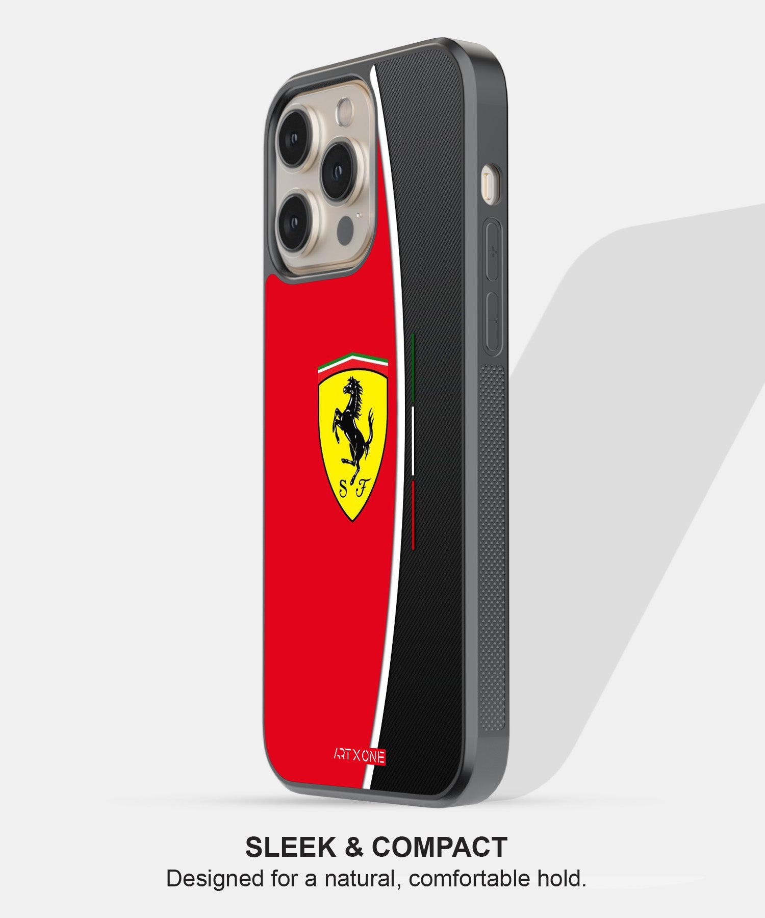 Ferrari Logo with Red and Black Stroke Mobile Back Cover