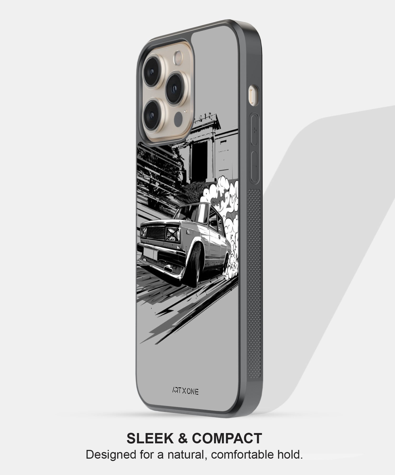 Vintage Car Grayscale Mobile Back Cover