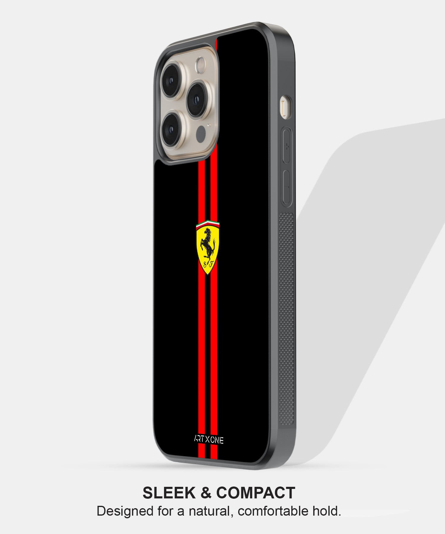 Ferrari Logo with Red Stripe Mobile Back Cover