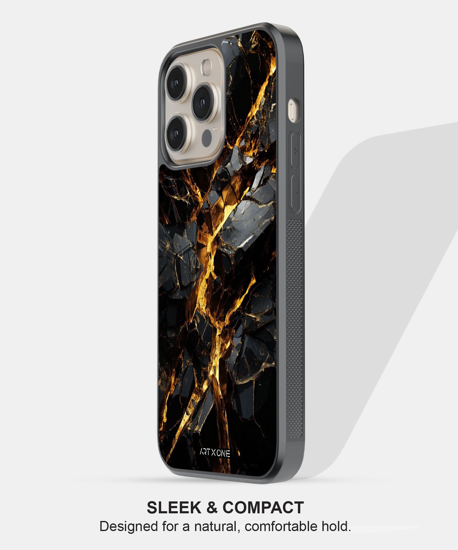 Black Marbel Mobile Back Cover