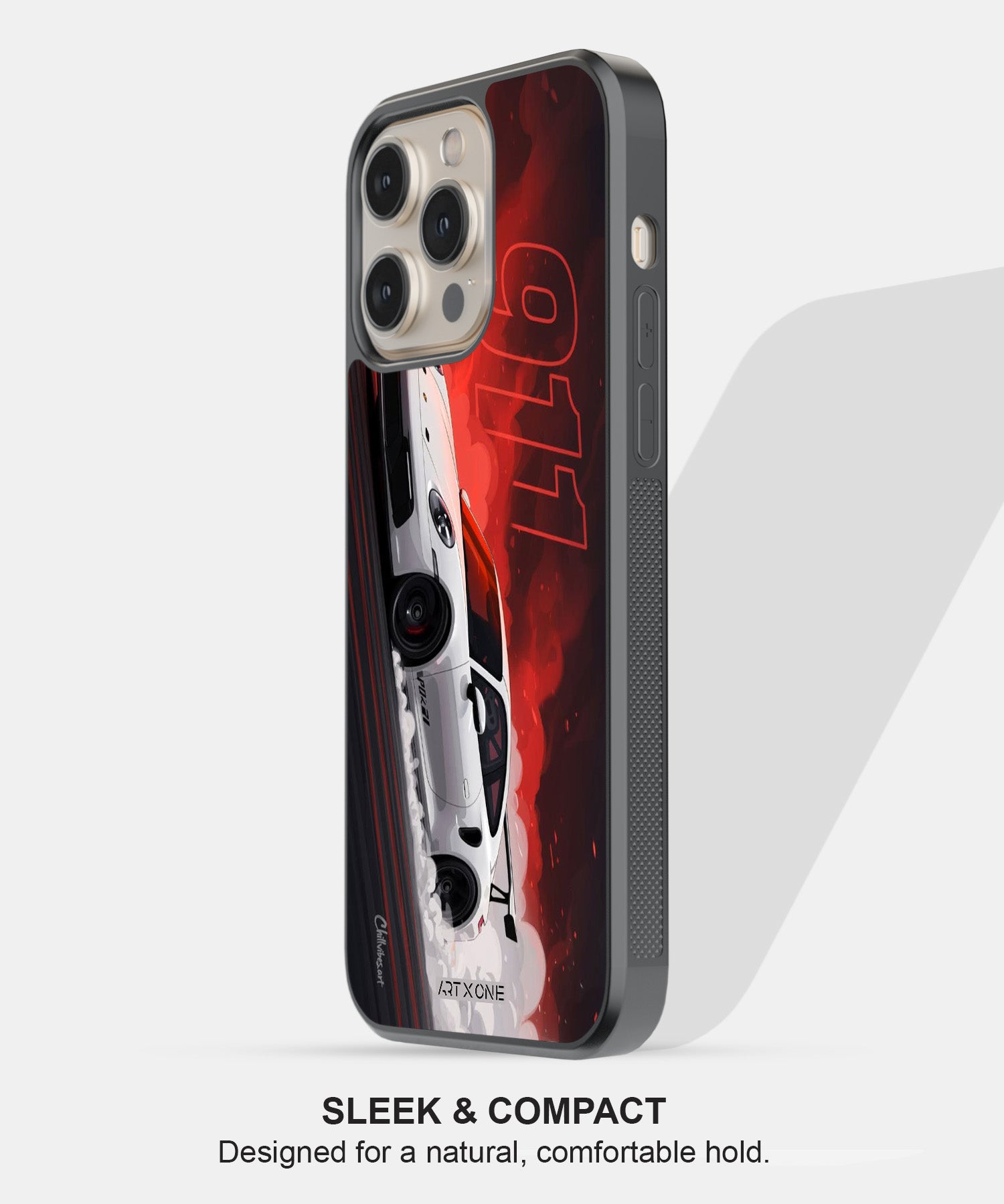 Sports Car  (White 911) Mobile Back Cover
