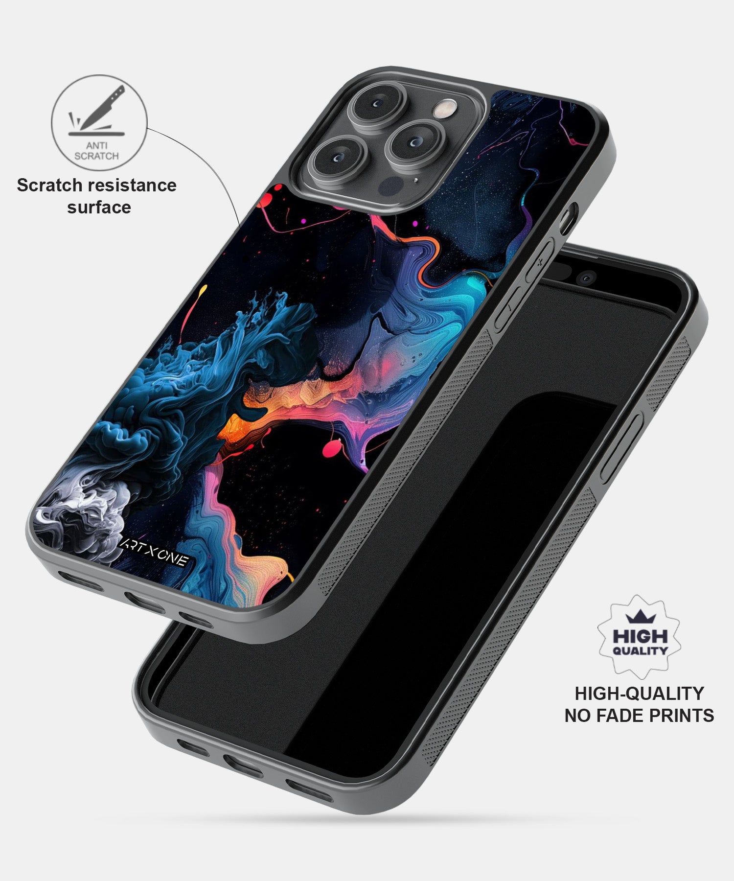 Rainbow Marbel Mobile Back Cover