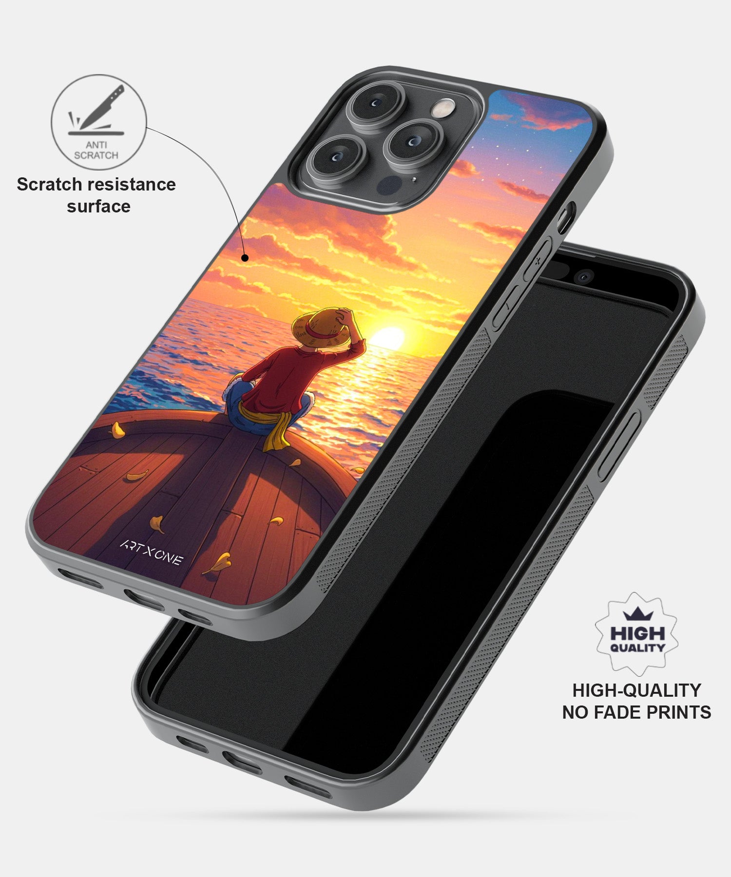 Luffy Sunset Mobile Back Cover