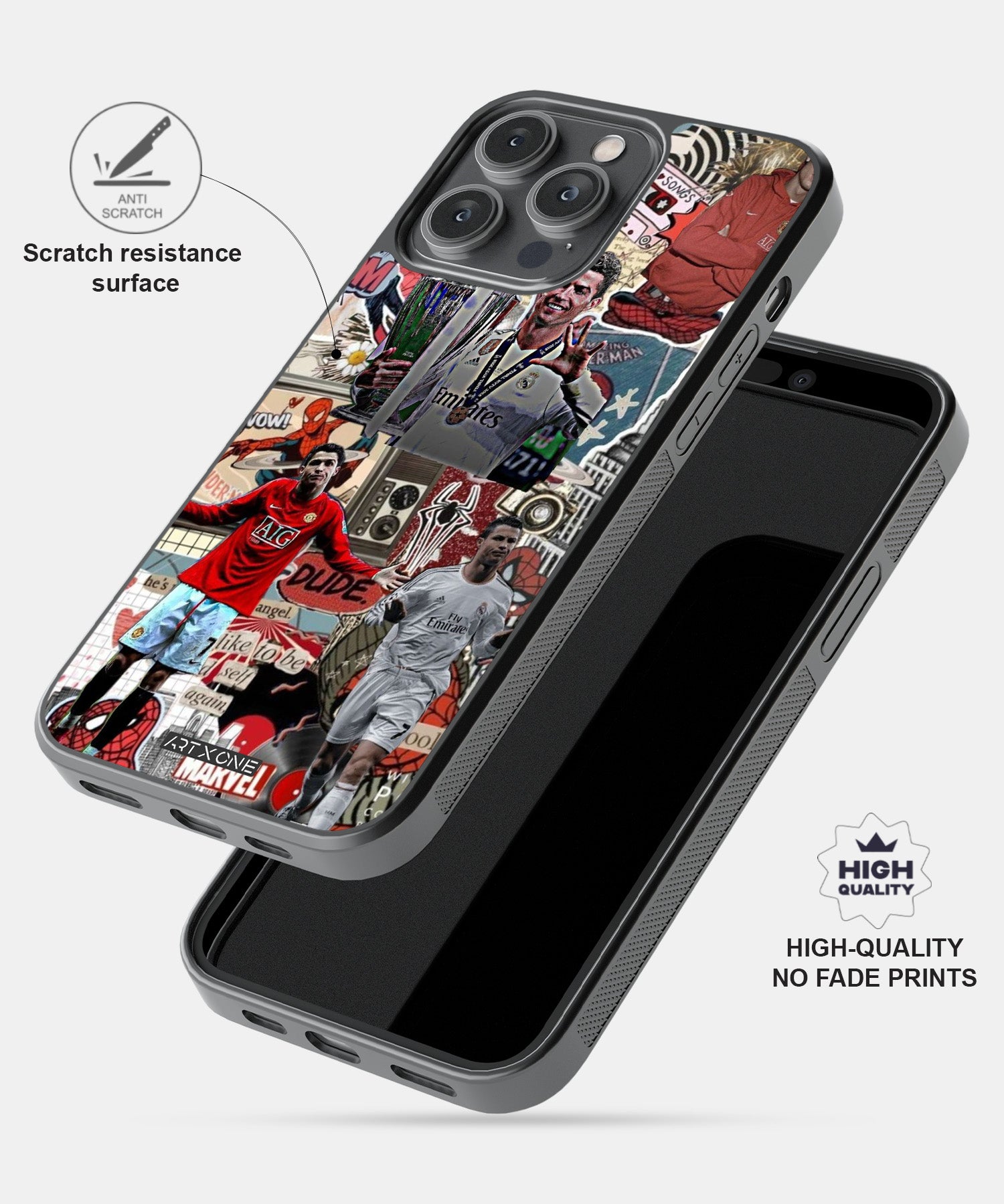 Football (Ronaldo x Spiderman) Mobile Back Cover