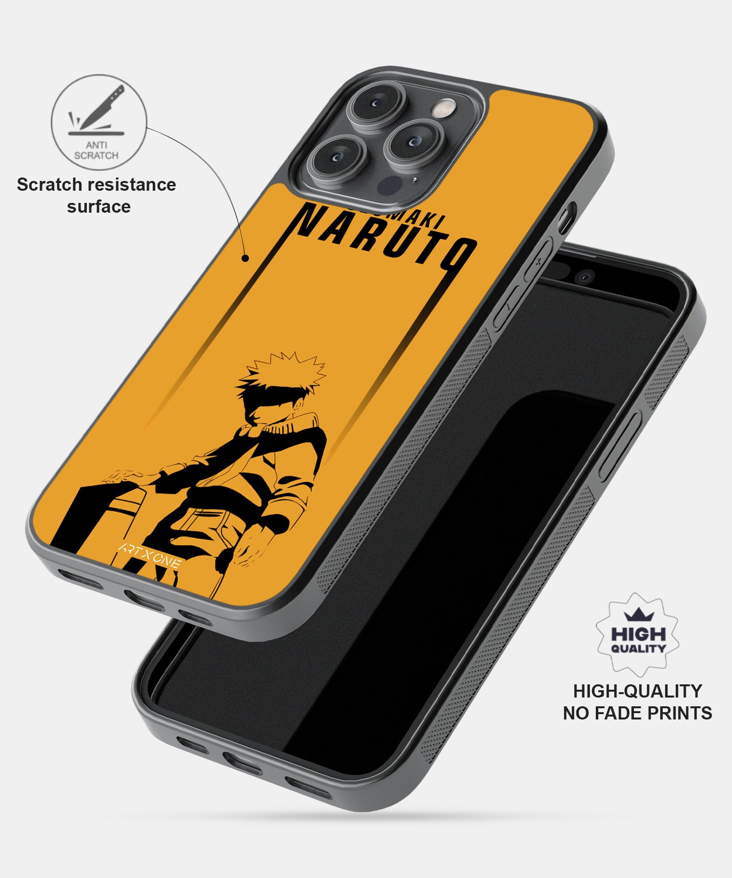 Naruto Uzumaki Yellow Mobile Back Cover