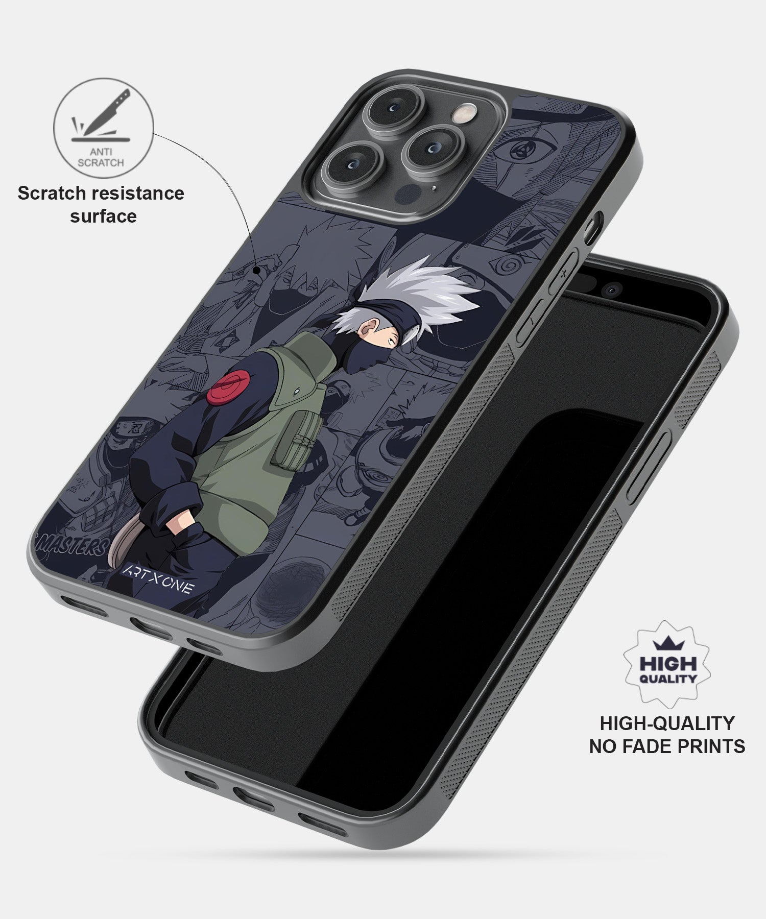Kakashi on Manga Panel Mobile Back Cover