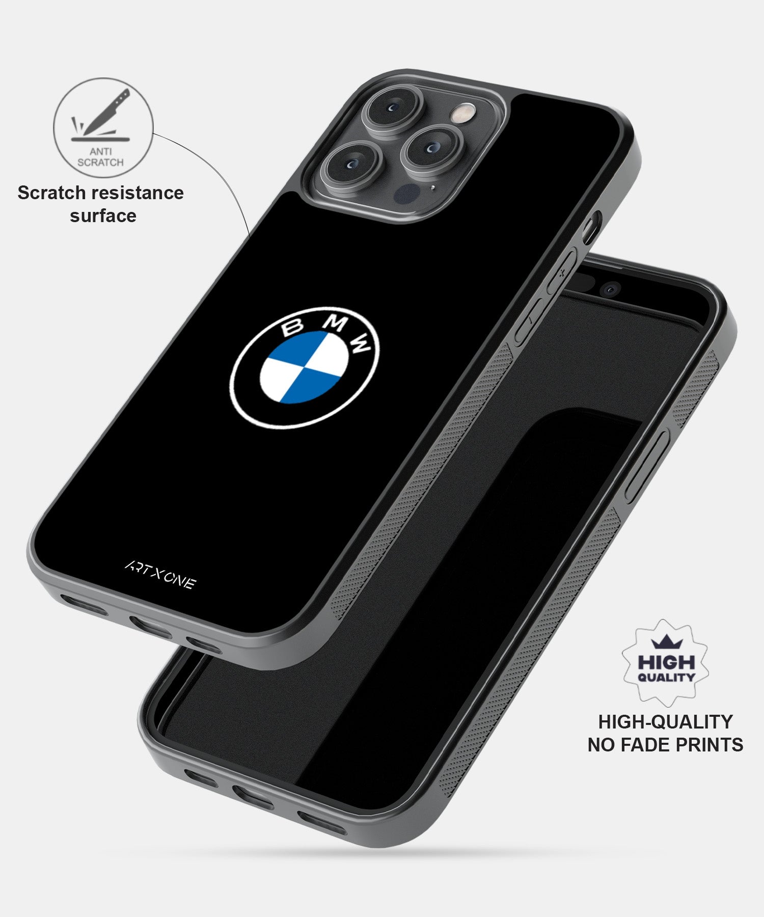 BMW Steel Color Mobile Back Cover