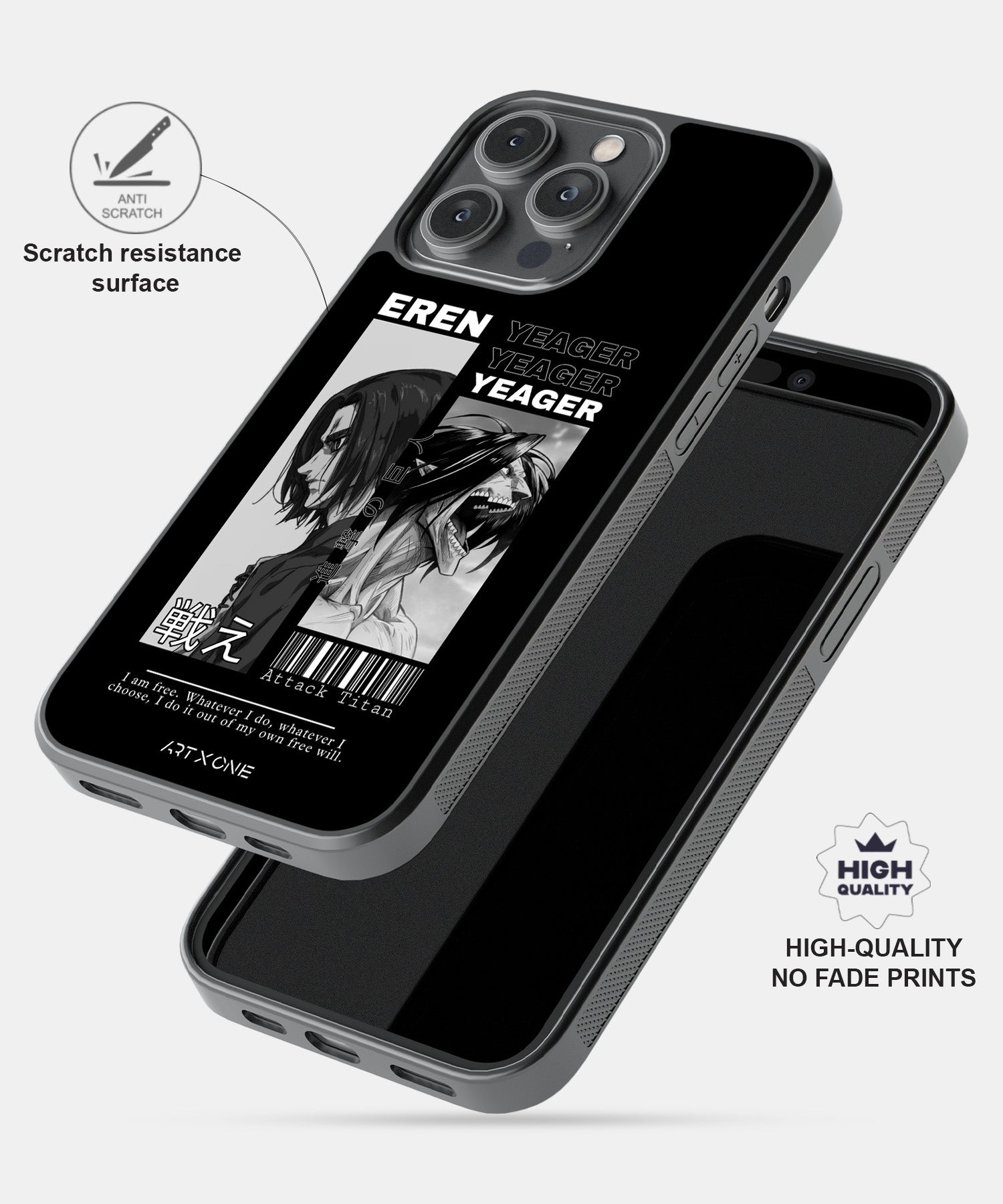 Attack On Titan (Eren X Attack Titan) Mobile Back Cover