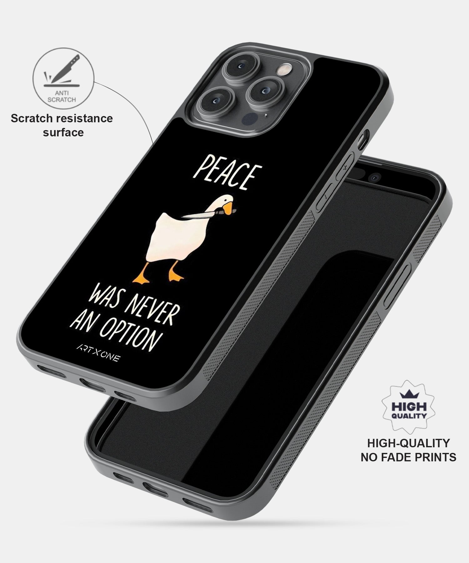 Peace was never an option Mobile Back Cover