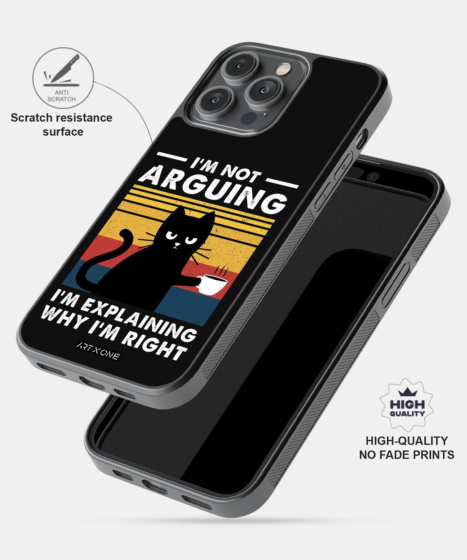 No Arguments! Mobile Back Cover