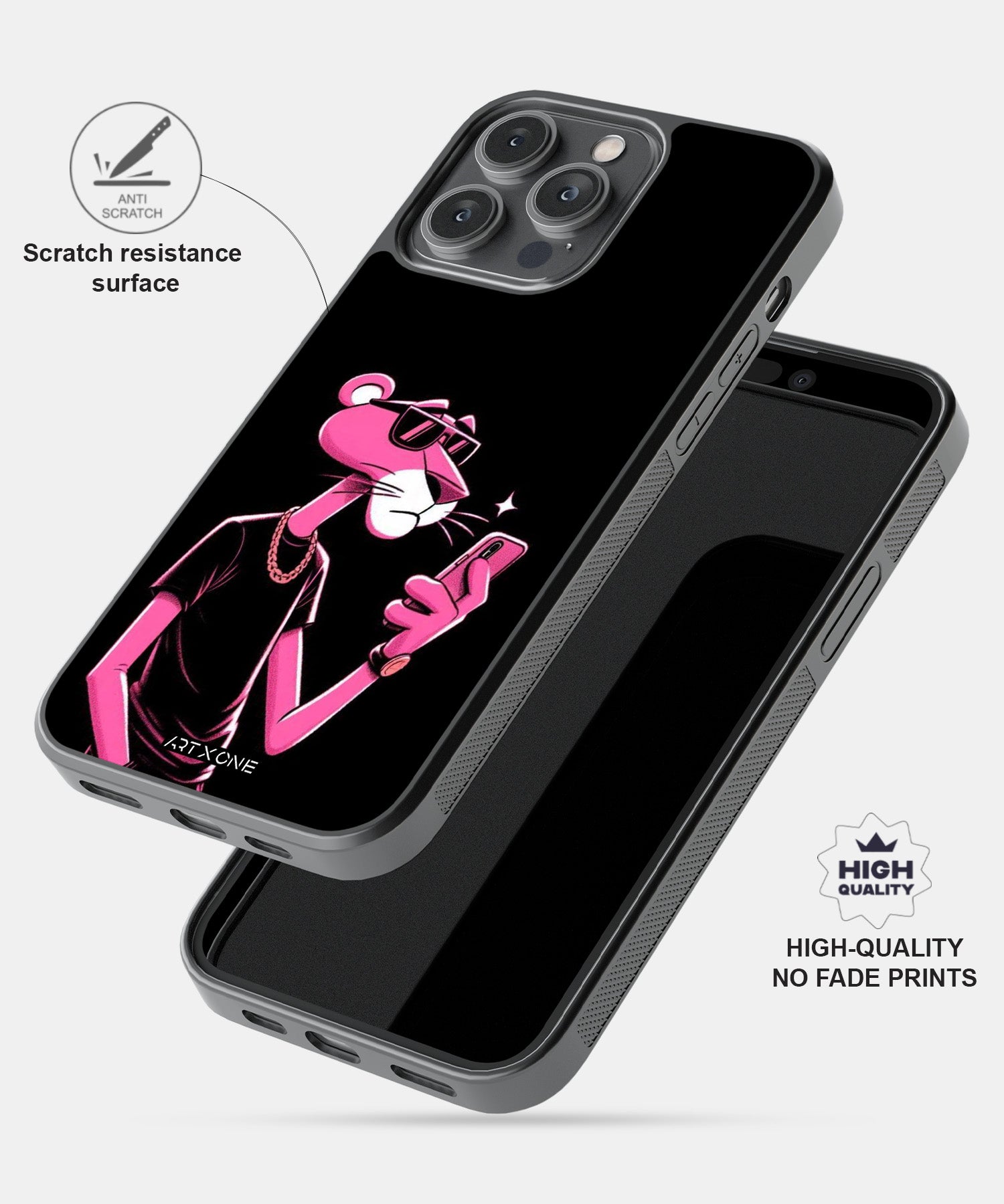 Cartoon (Pink Panther Dark) Mobile Back Cover