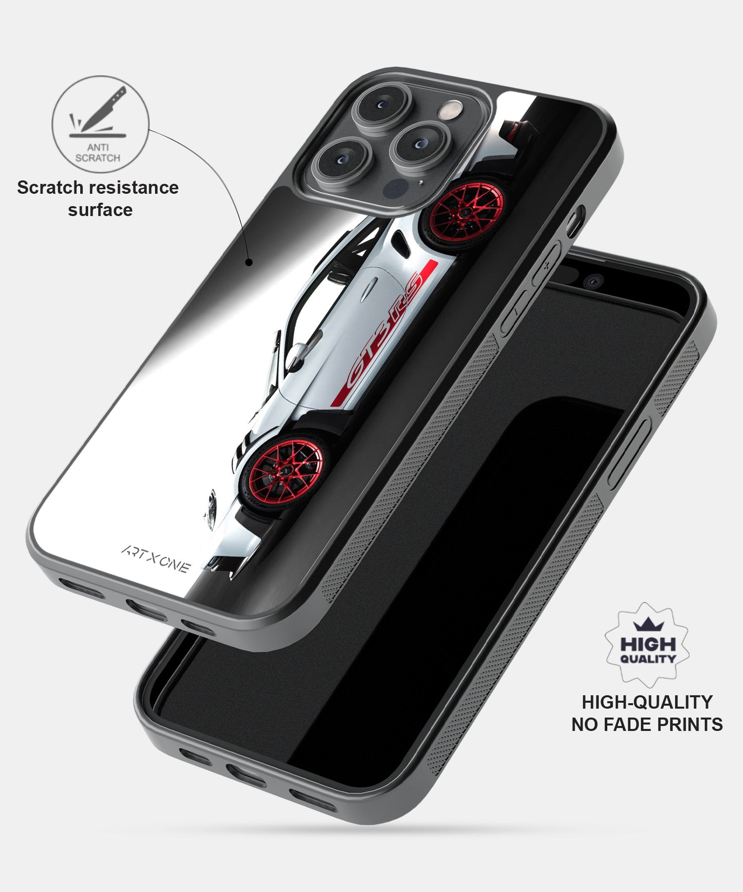 Sports Car  (White GT3 RS) Mobile Back Cover