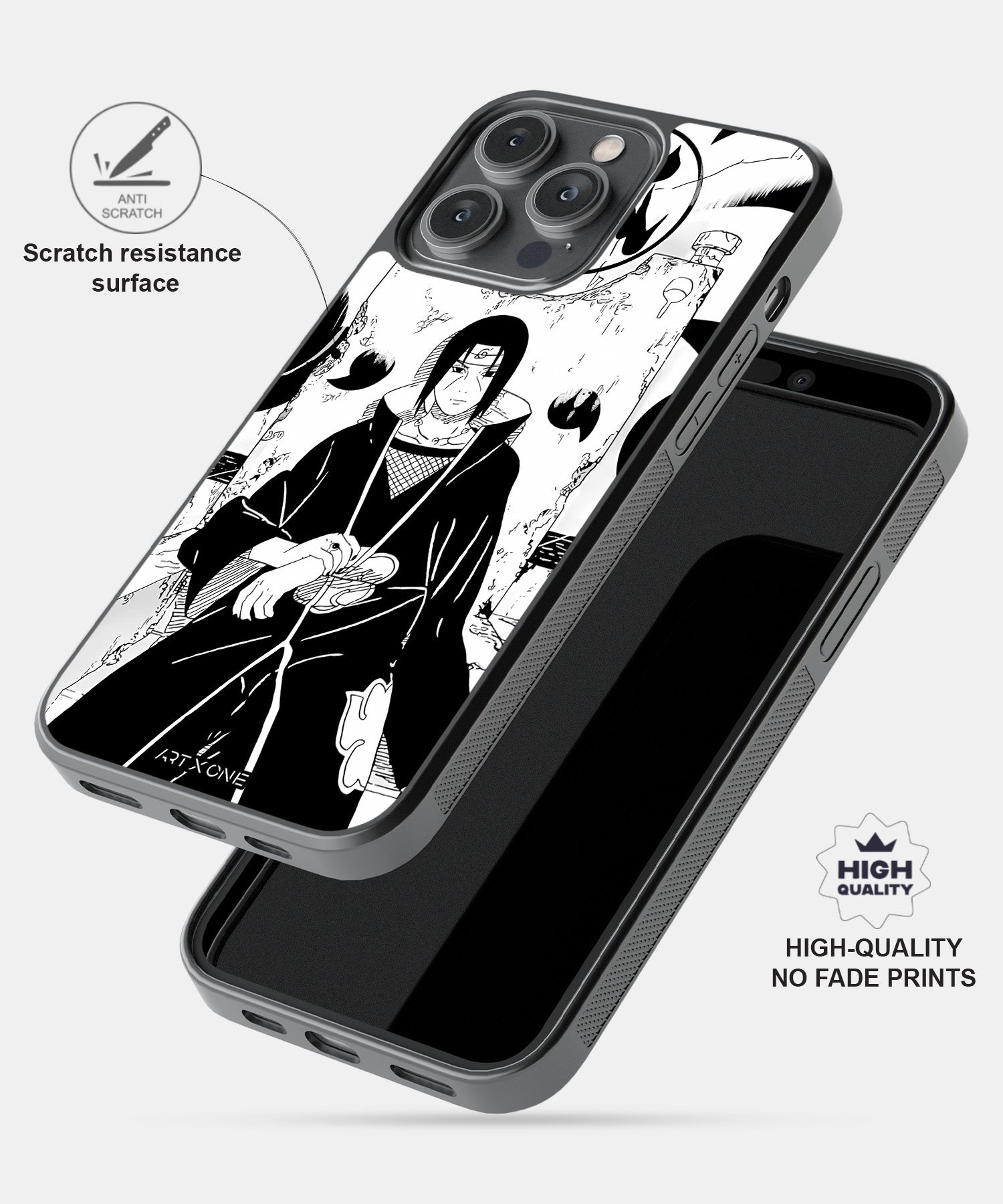 Itachi Uchiha On Throne Mobile Back Cover