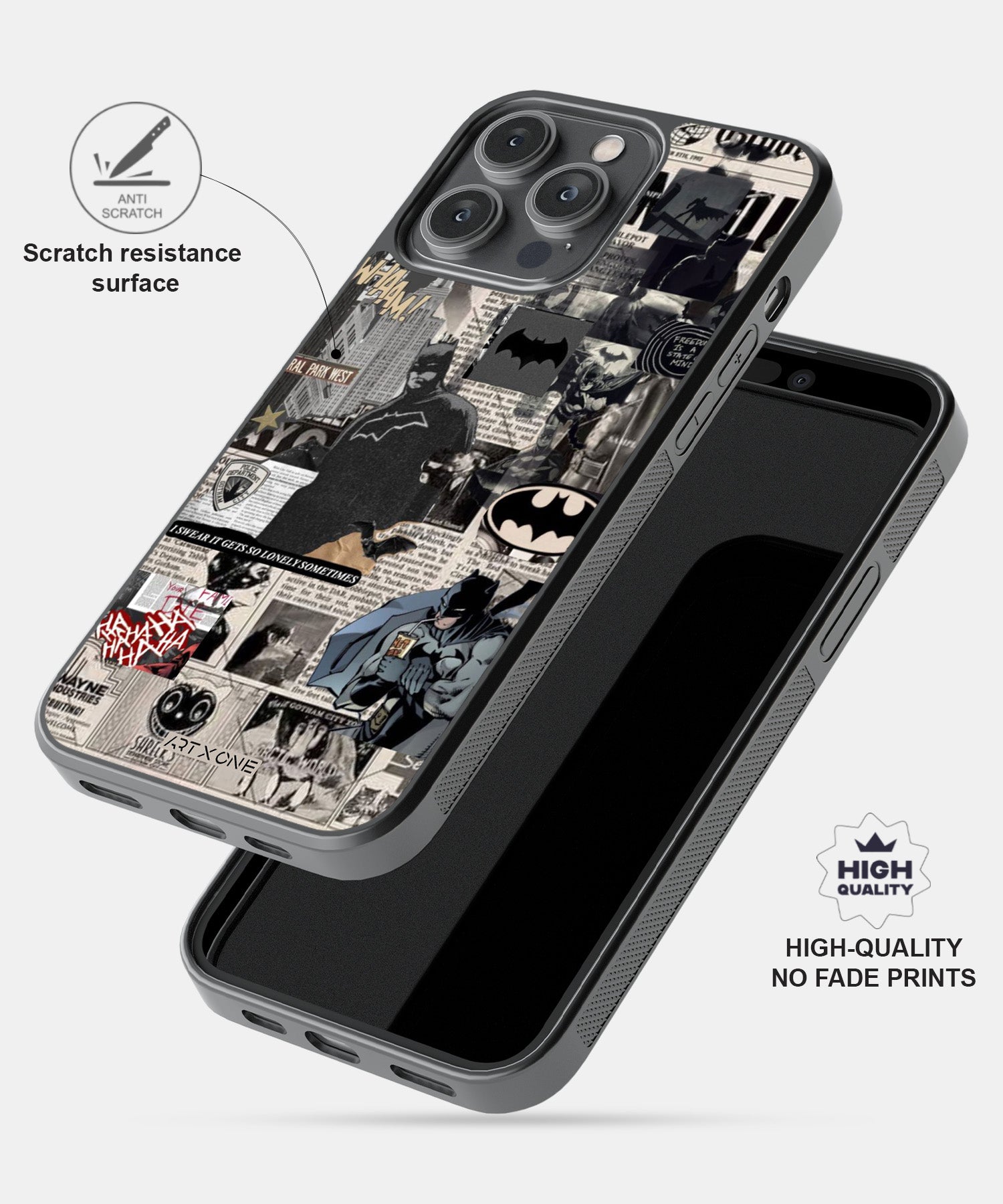 DC (Batman Collage) Mobile Back Cover