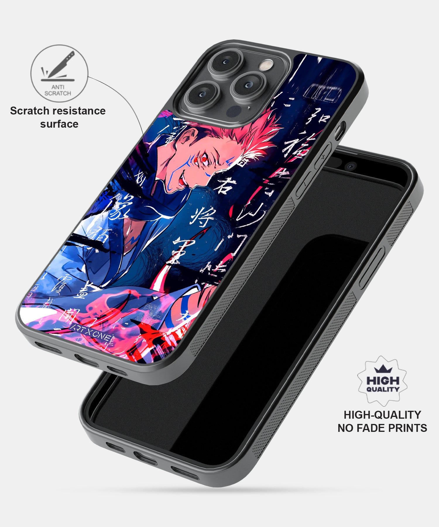 Jujutsu Kaisen In Neon Mobile Back Cover
