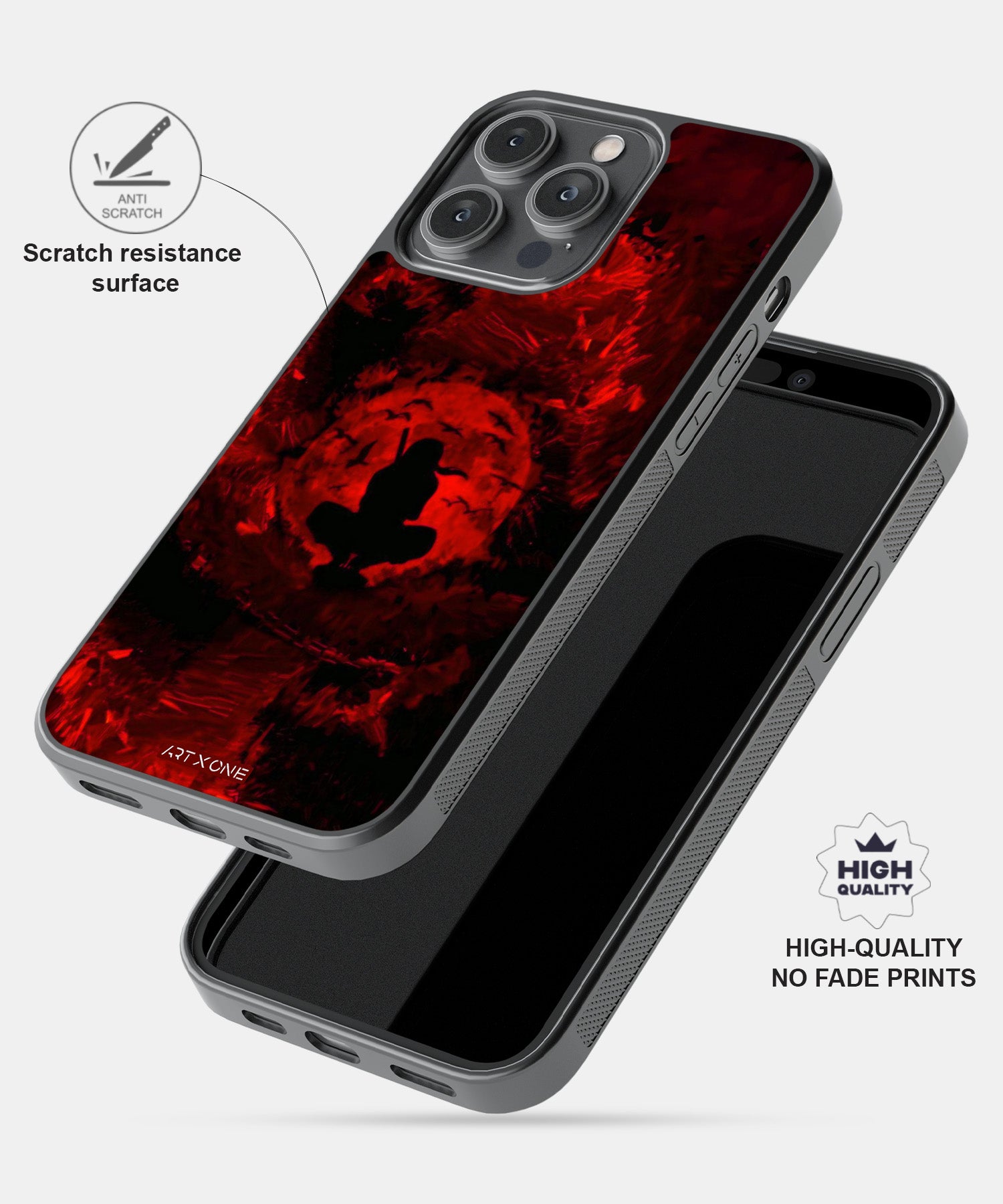 Sasuke Uchiha Red Moon Mobile Back Cover