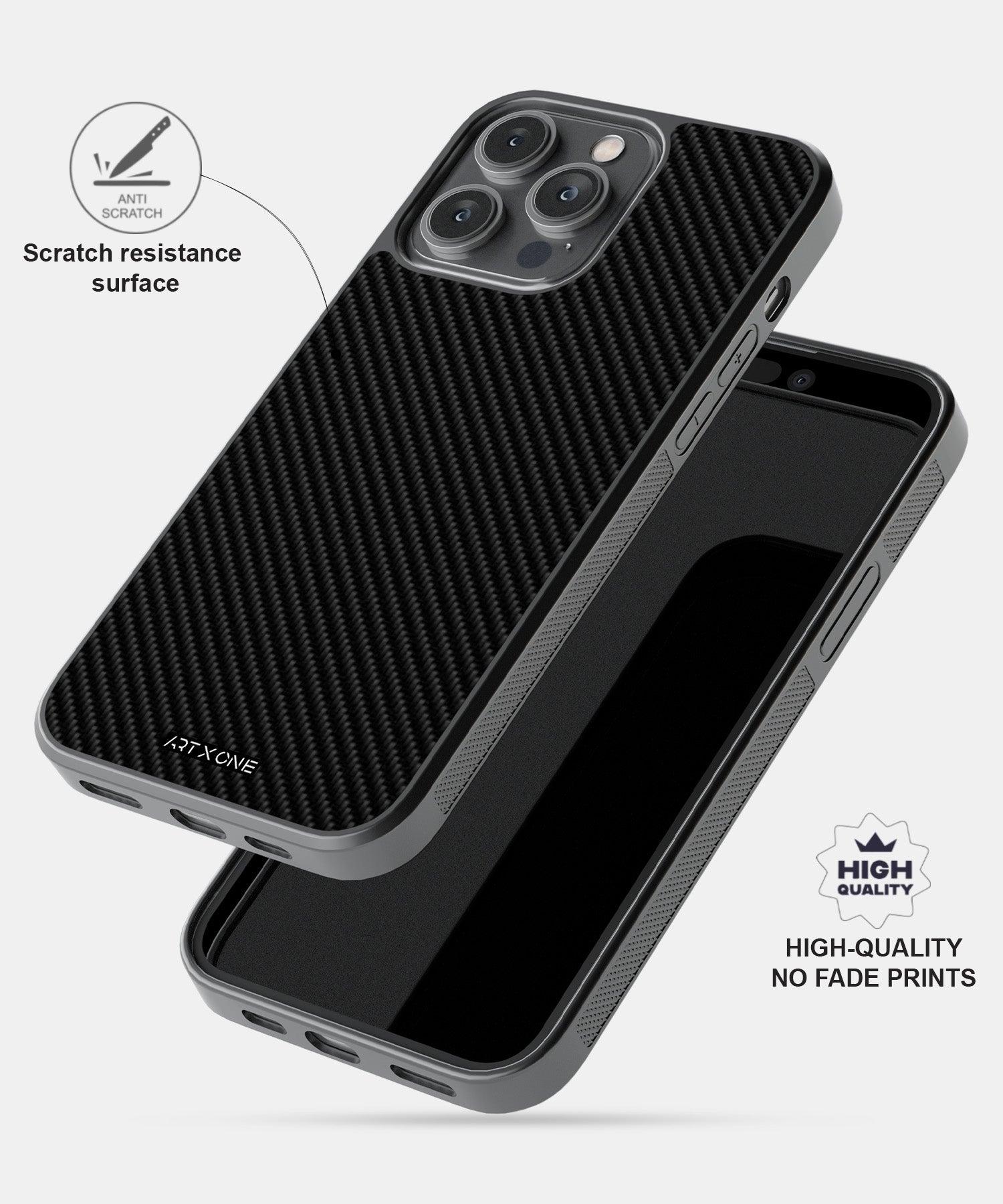 Premium Carbon Fibre Mobile Back Cover