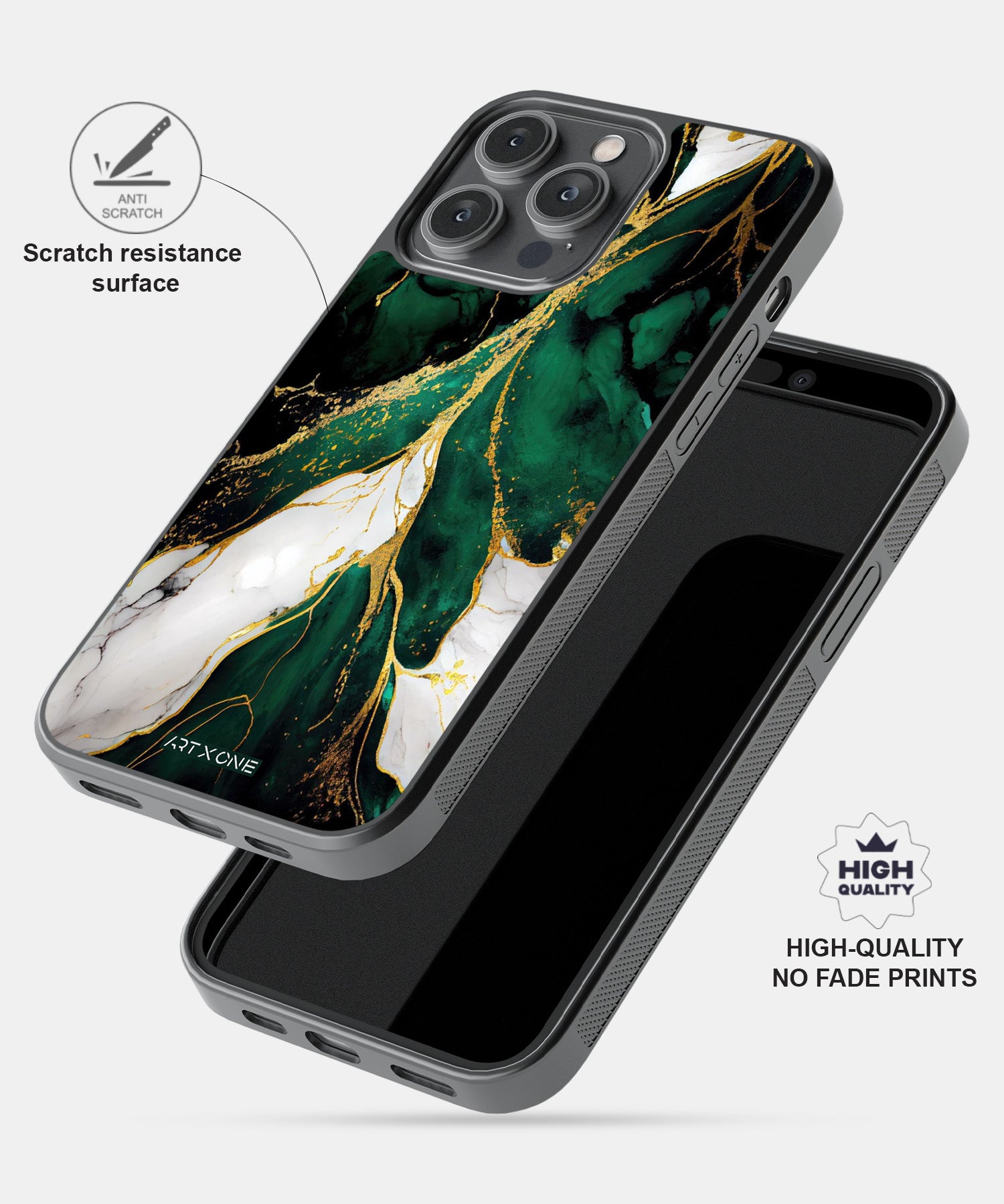 Green Marbel Mobile Back Cover