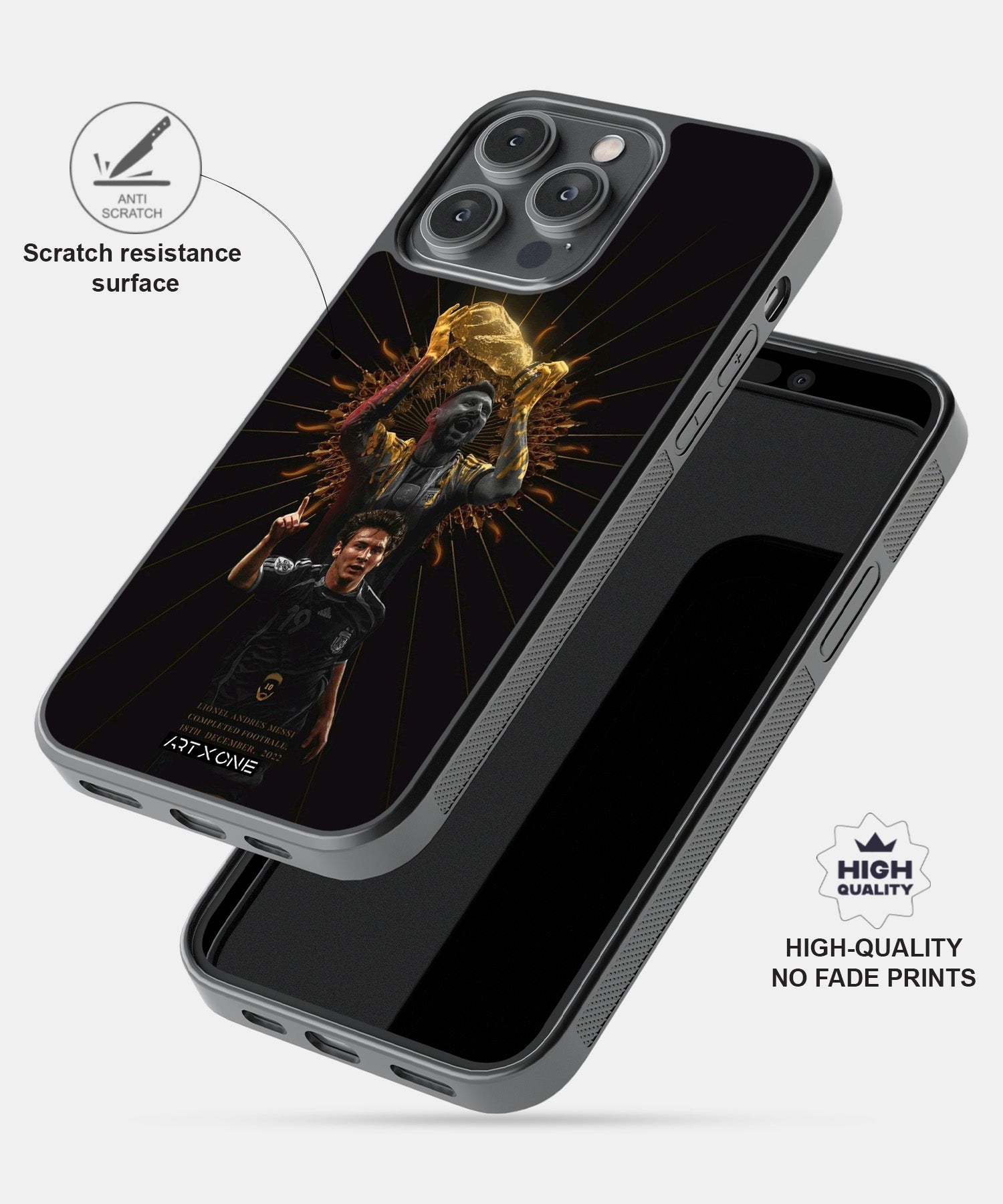Football (Champion Messi) Mobile Back Cover