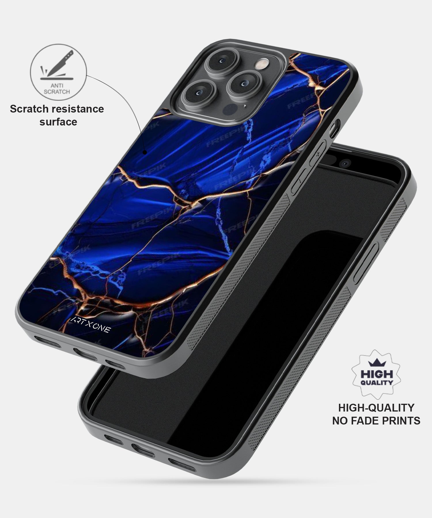 Teal Marbel Mobile Back Cover