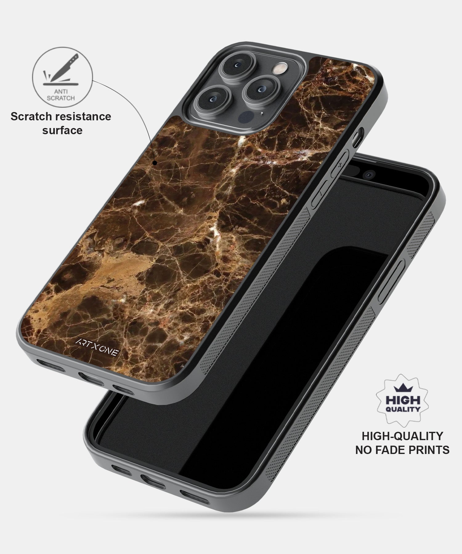 Brown Marbel Mobile Back Cover