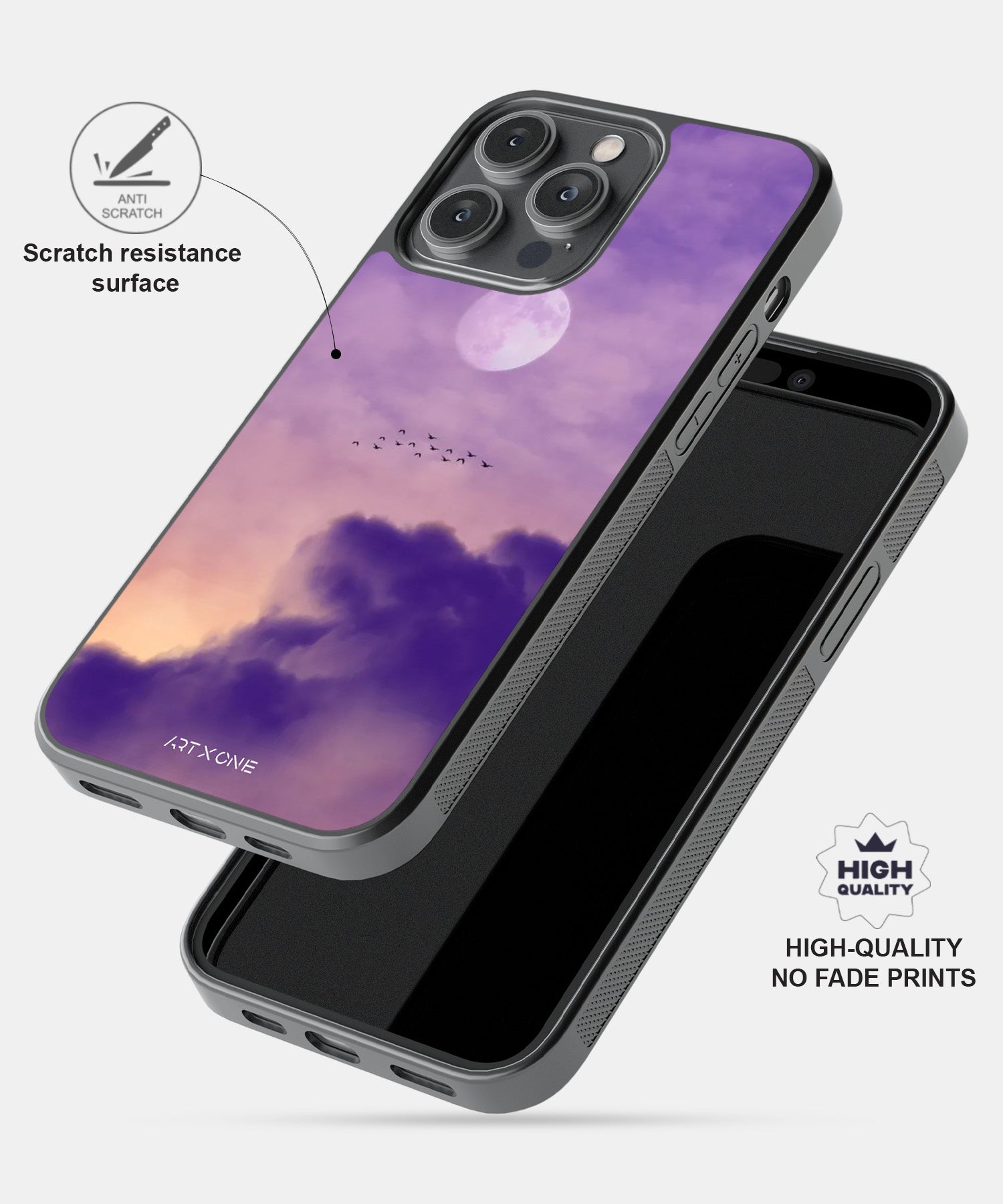 Purple Aesthetic Sky Mobile Back Cover