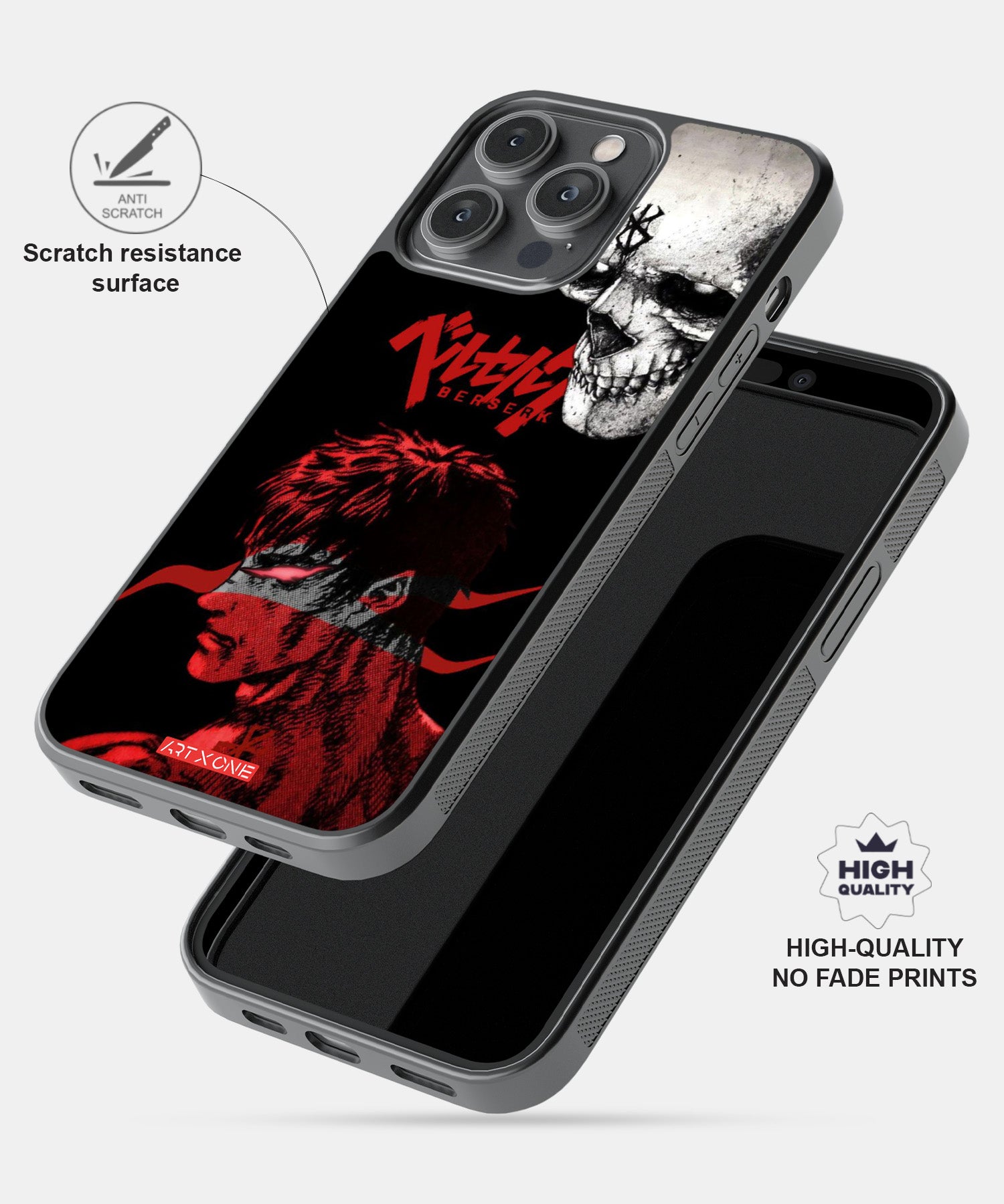 Berserk  (Berserk Skull) Mobile Back Cover