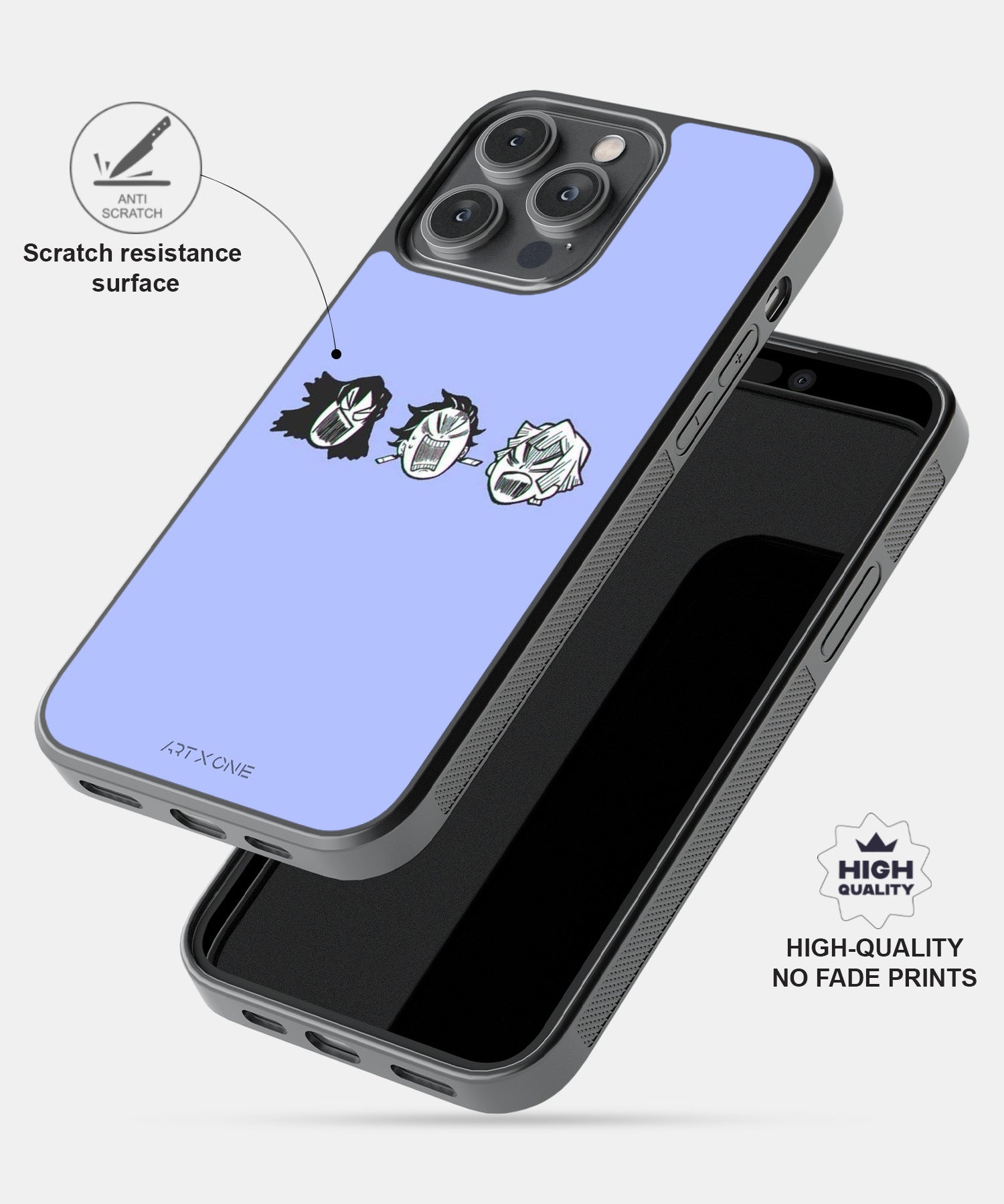 Cute Lavender Demon Slayer Mobile Back Cover