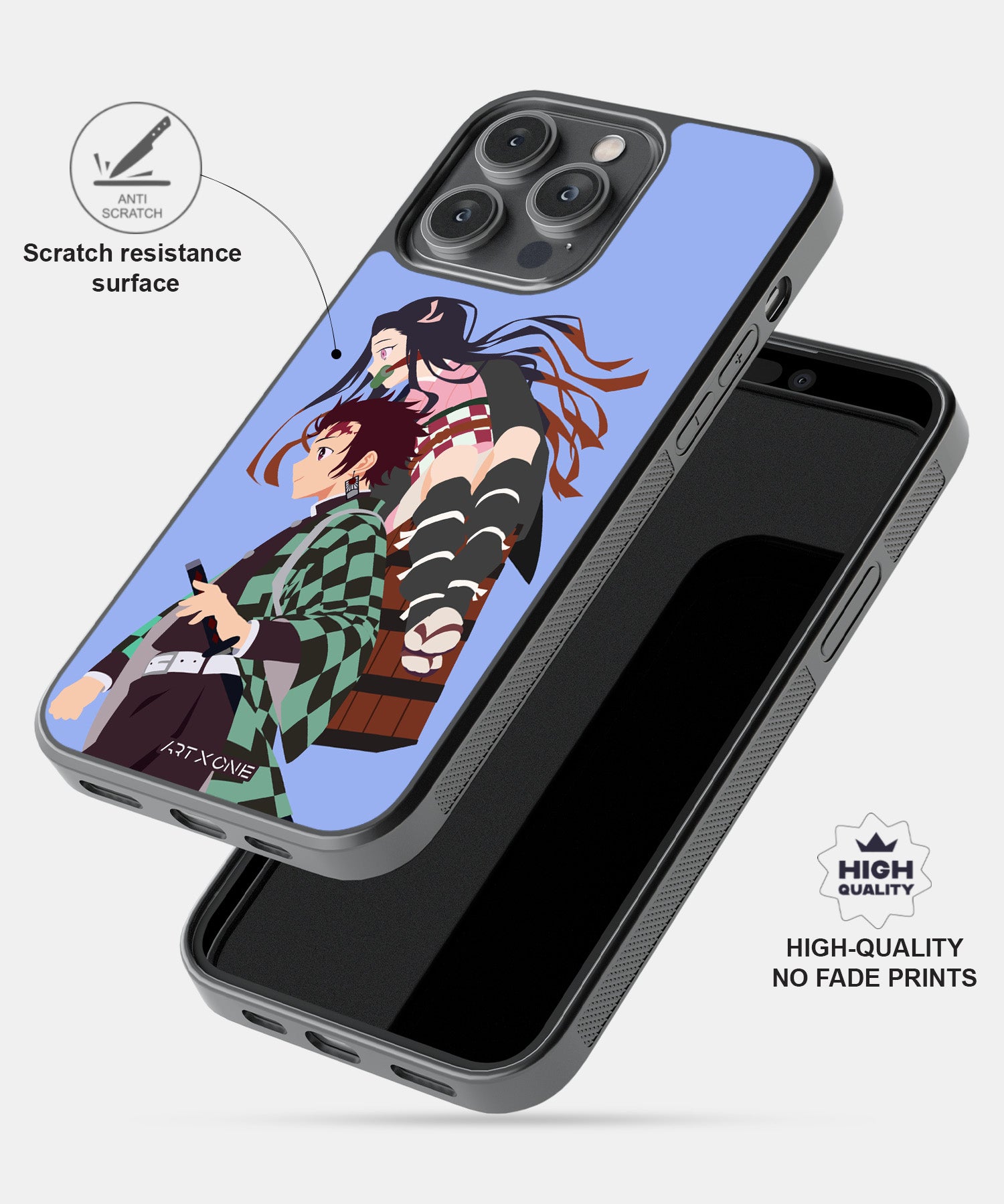 Tanjiro carrying Nezuko Mobile Back Cover