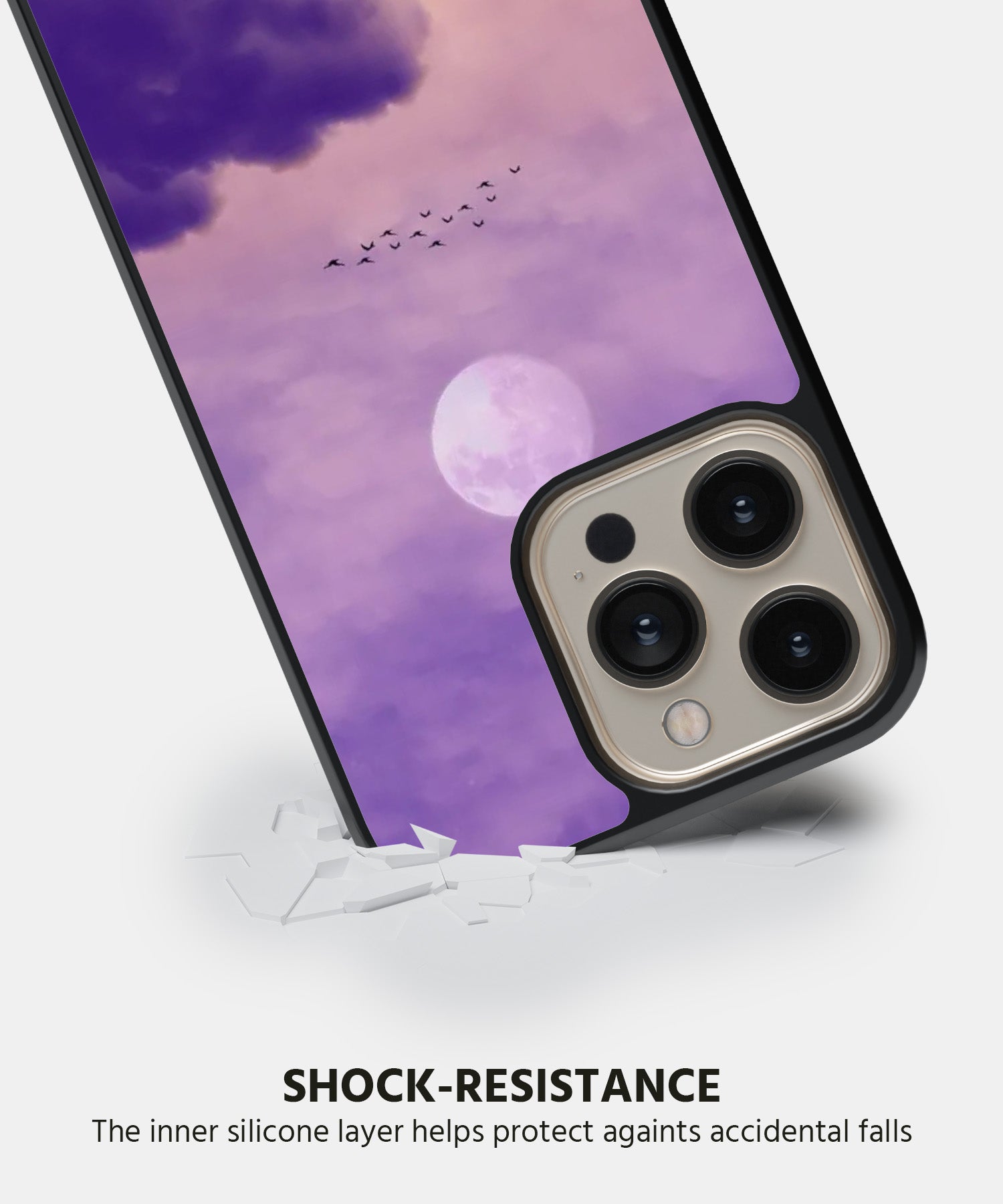 Purple Aesthetic Sky Mobile Back Cover