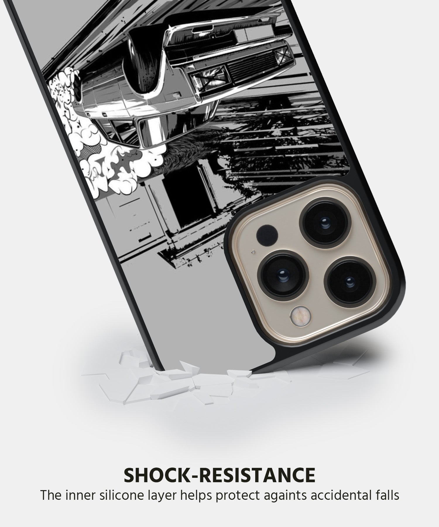 Vintage Car Grayscale Mobile Back Cover