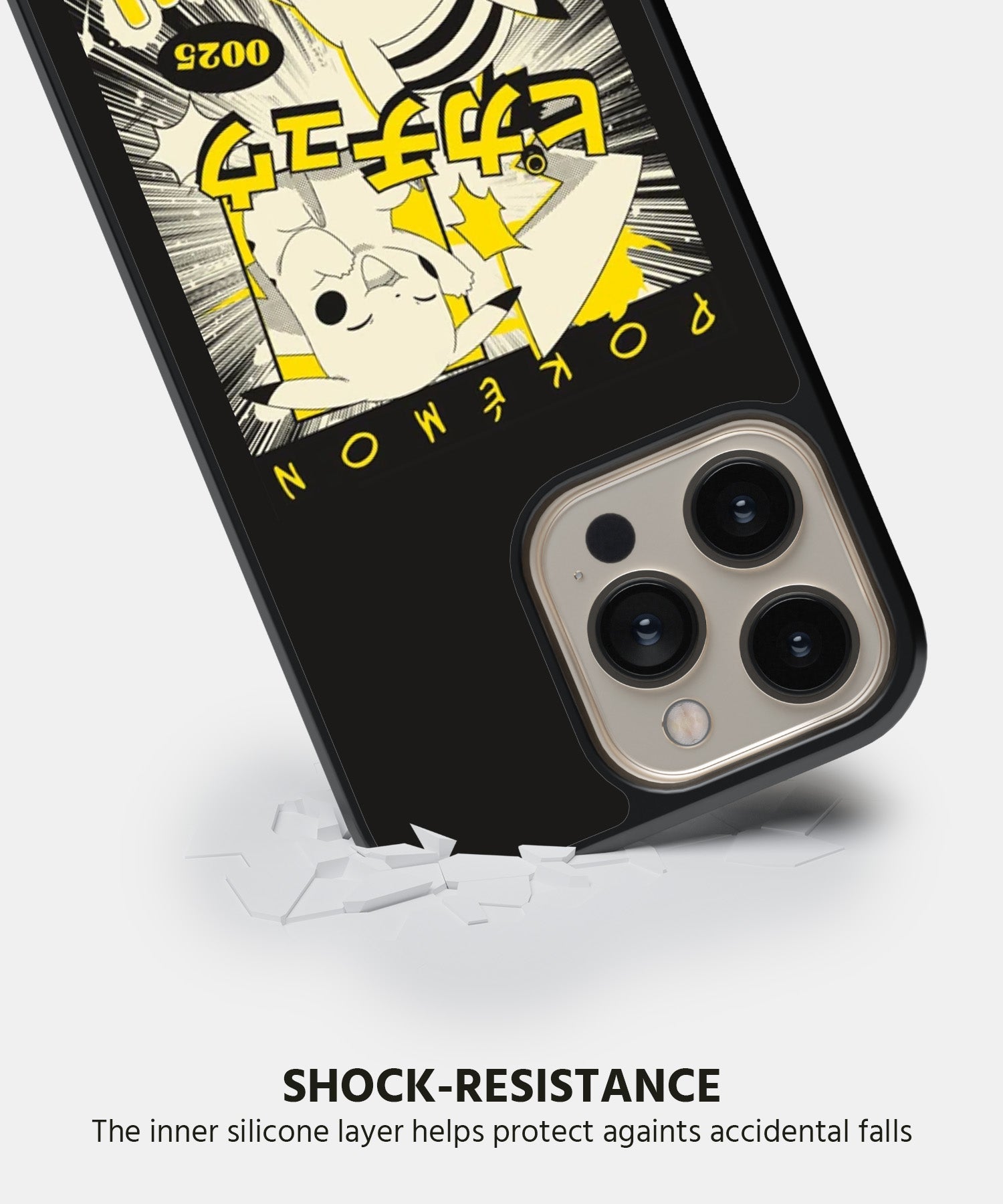 Cartoon (Pikachu Thunder) Mobile Back Cover