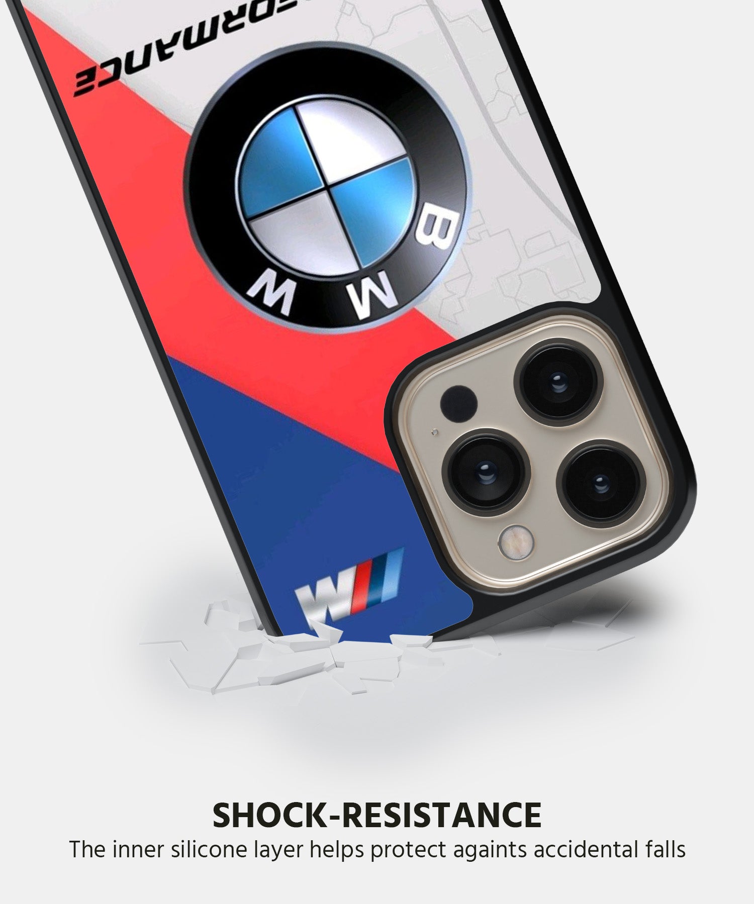 BMW Logo  Gradient Flag Design Mobile Back Cover