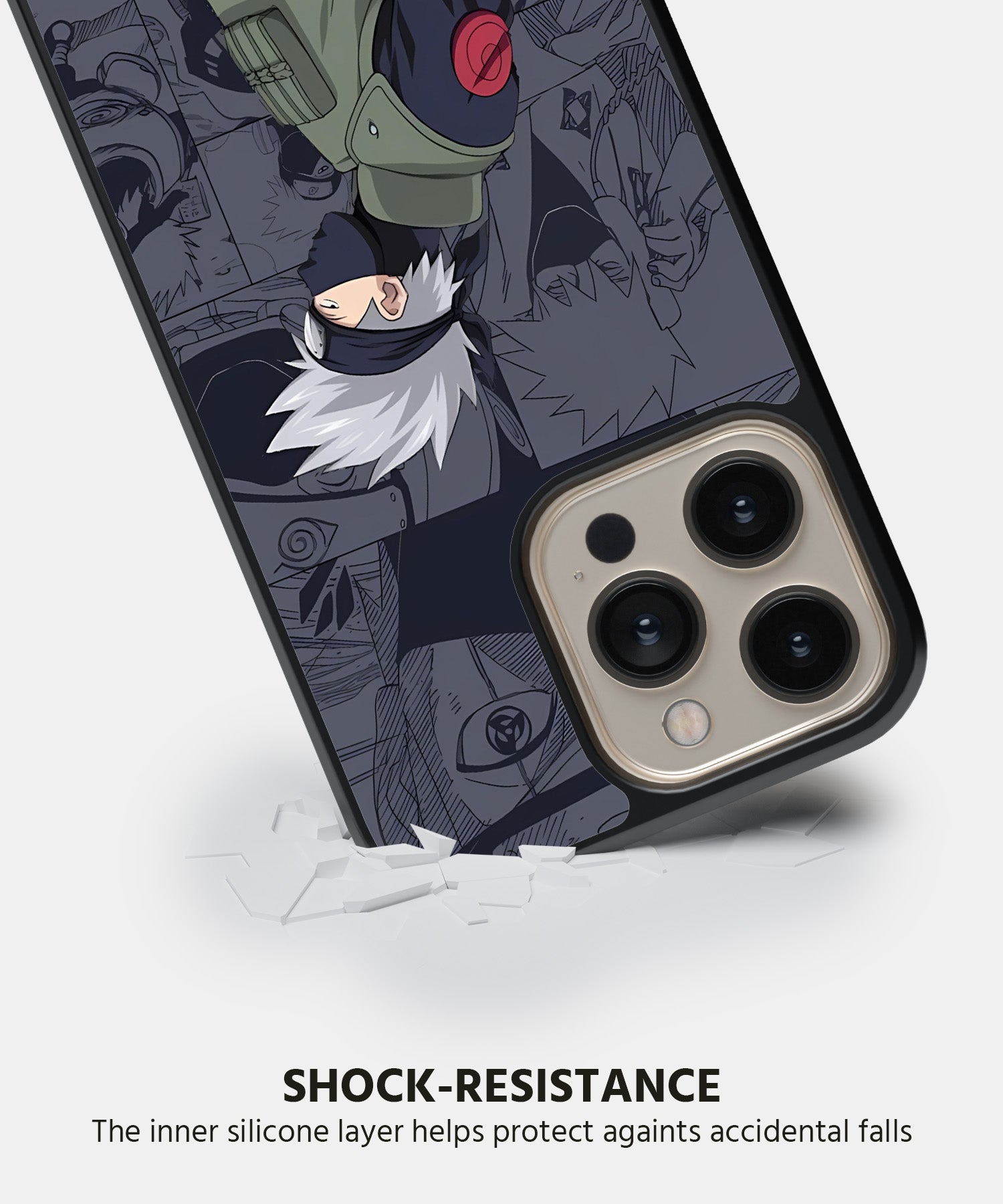 Kakashi on Manga Panel Mobile Back Cover