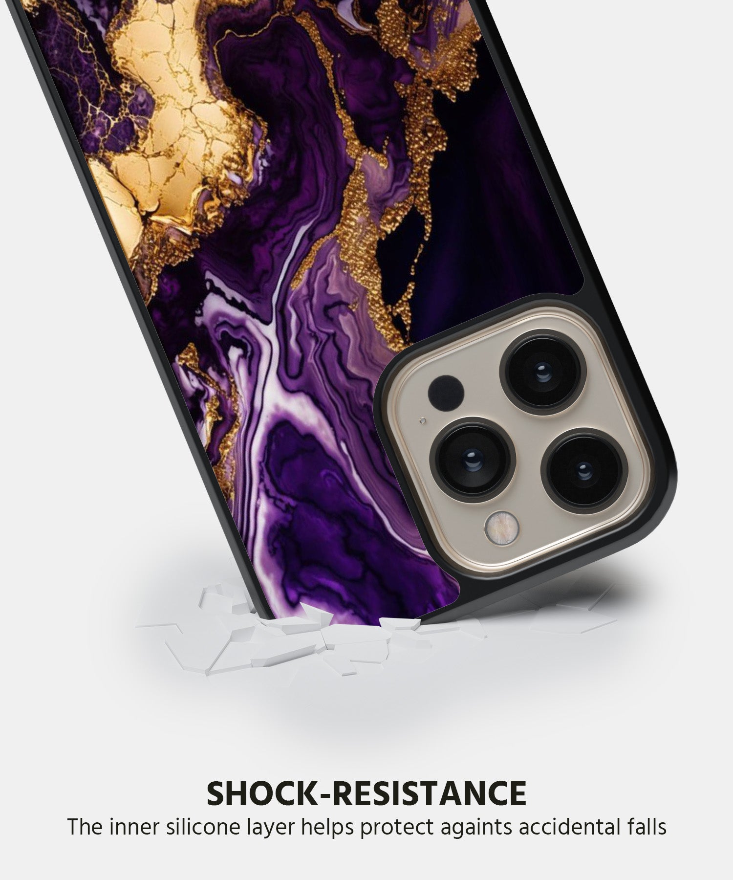 Purple Marbel Mobile Back Cover