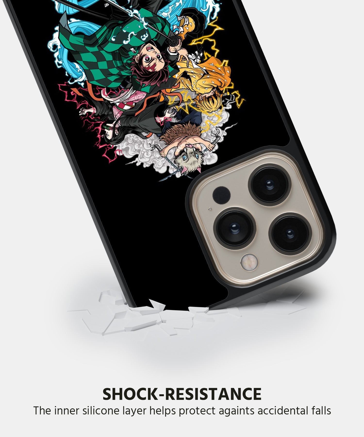 Black Demon Slayer Mobile Back Cover