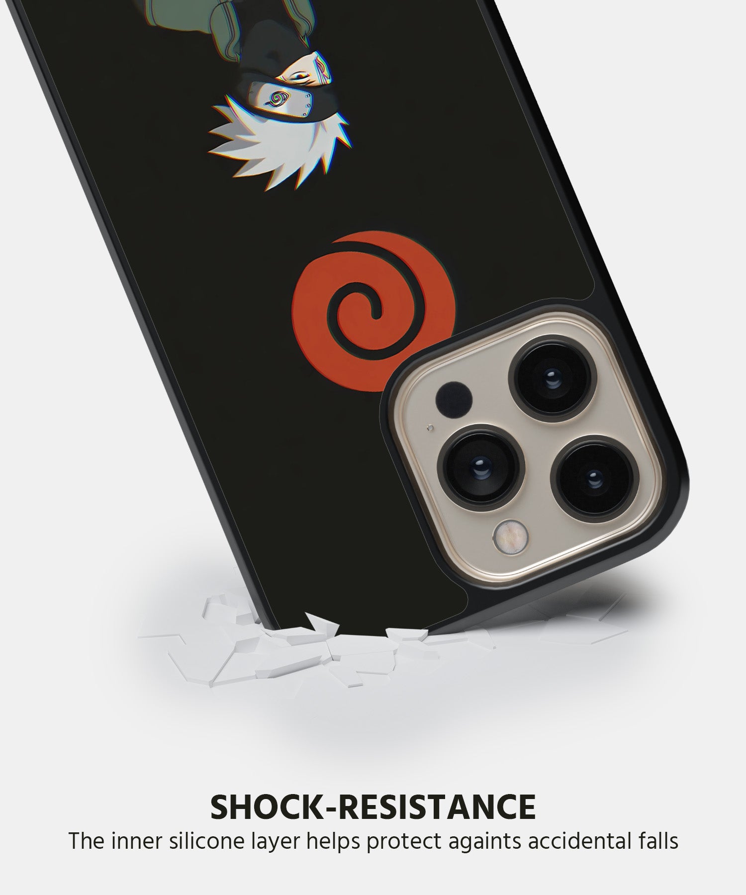 Black Kakashi Mobile Back Cover